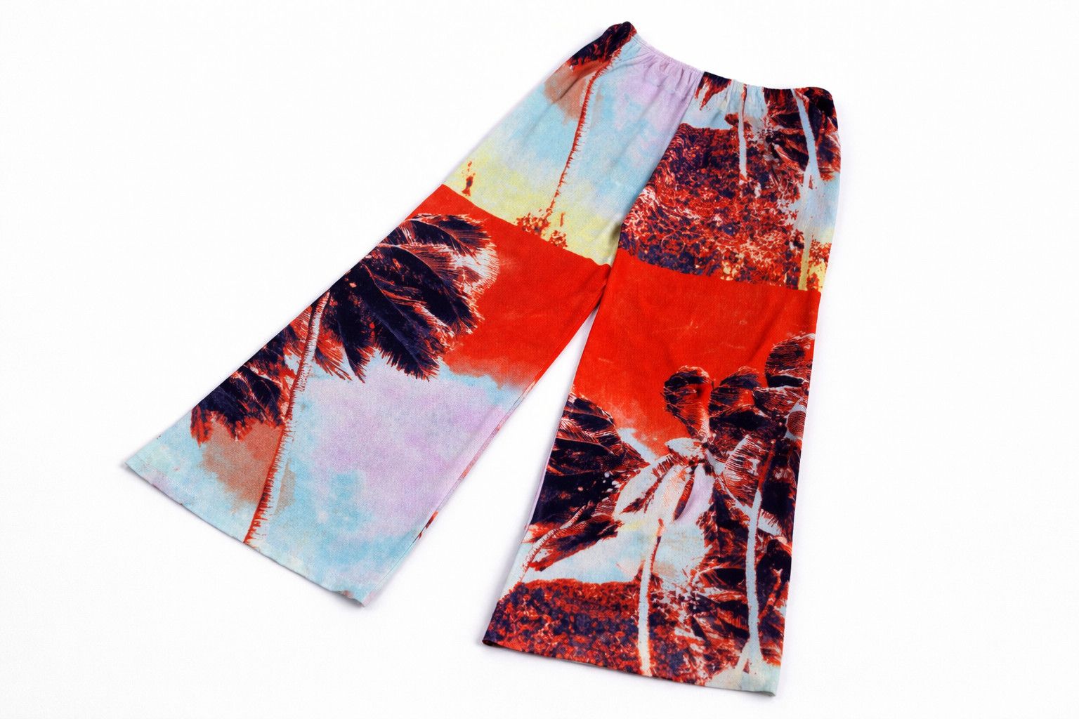 Jean Paul Gaultier Palm Tree Sheer Mesh Man Trousers Pants