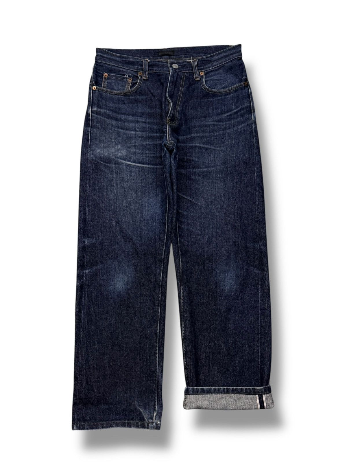 Uniqlo Vintage Uniqlo Jeans Selvedge Denim Japan | Vintage Fade W31 Size US 31 - 2 Thumbnail