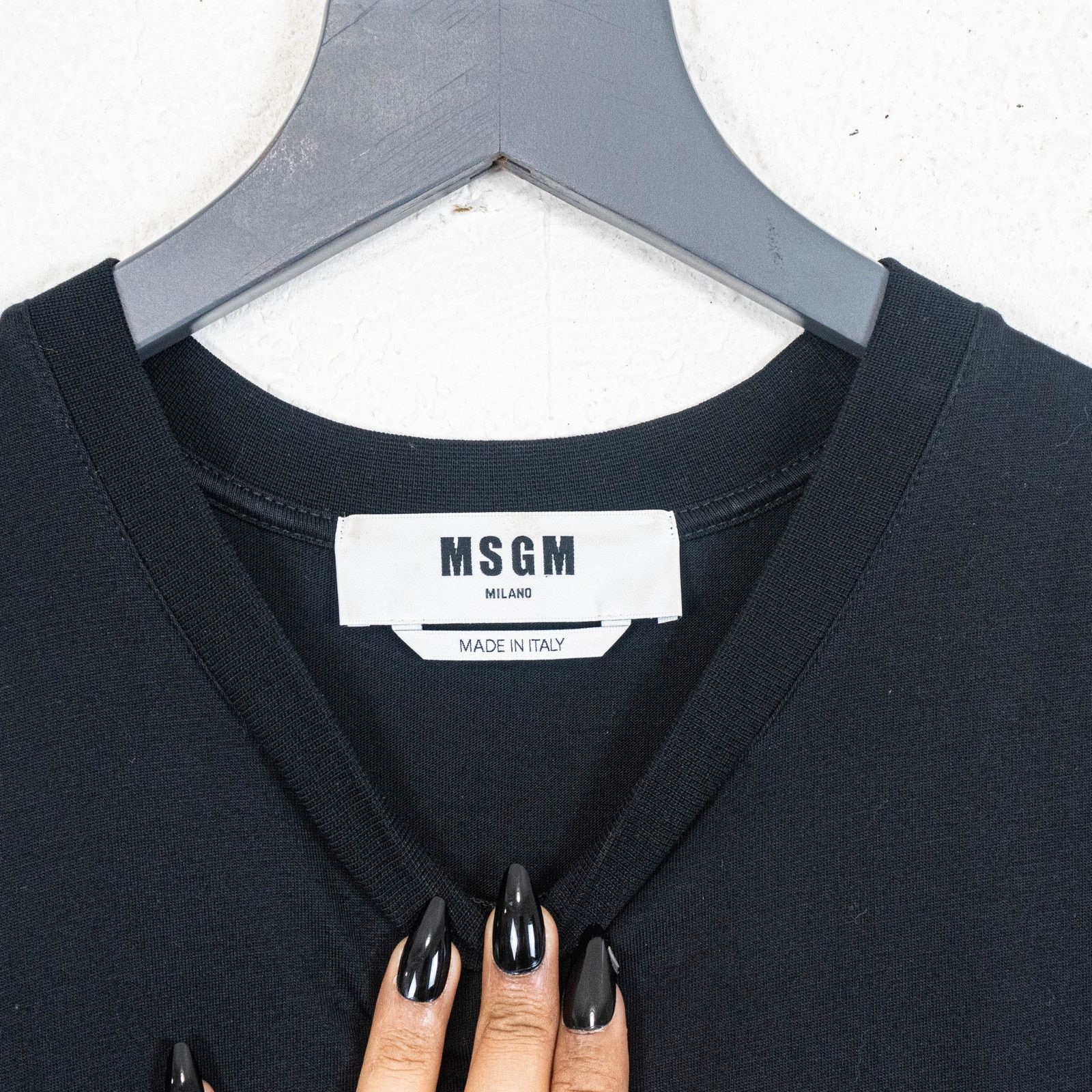 MSGM MSGM Black Cotton Jersey Sleeveles Midi Dress Logo size XS Size XS / US 0-2 / IT 36-38 - 3 Thumbnail