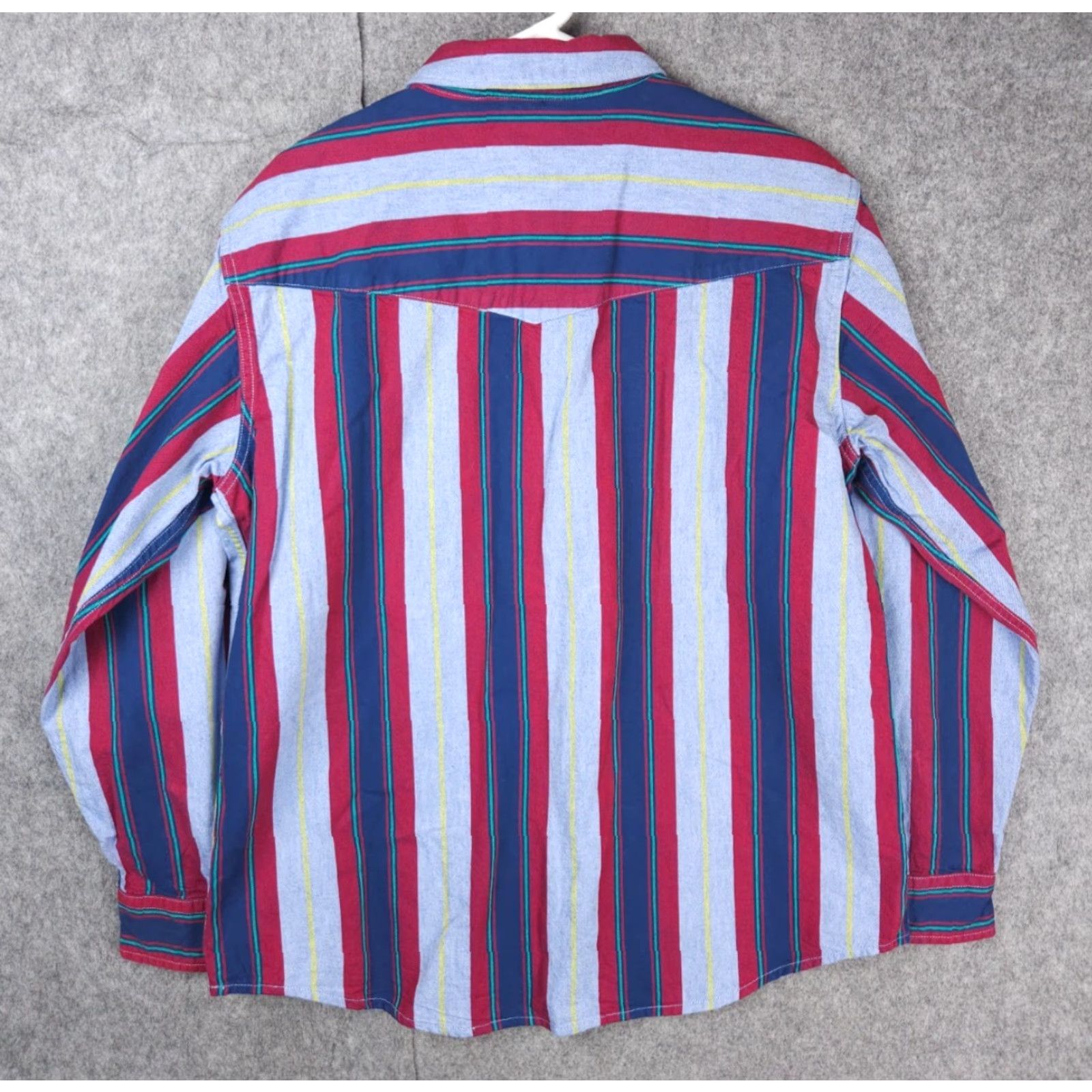 Levi's VINTAGE Levi's Brushopper Shirt Men's L Striped Pearl Snap HEAVY THICK Western Shirt Boys? Size US L / EU 52-54 / 3 - 2 Thumbnail