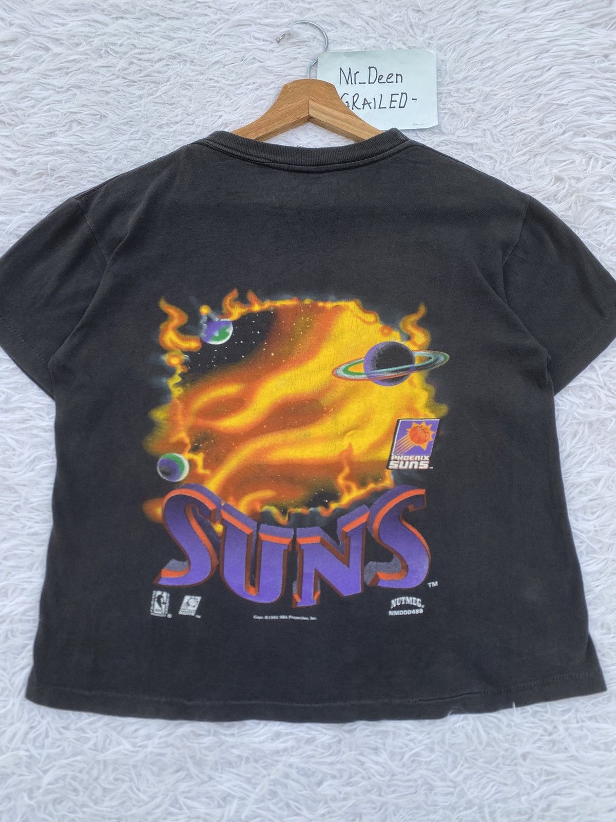 NBA Vtg 1993 Nutmeg Phoenix Suns Big Logo Fire Outer Space Tee Size US M / EU 48-50 / 2 - 15 Thumbnail