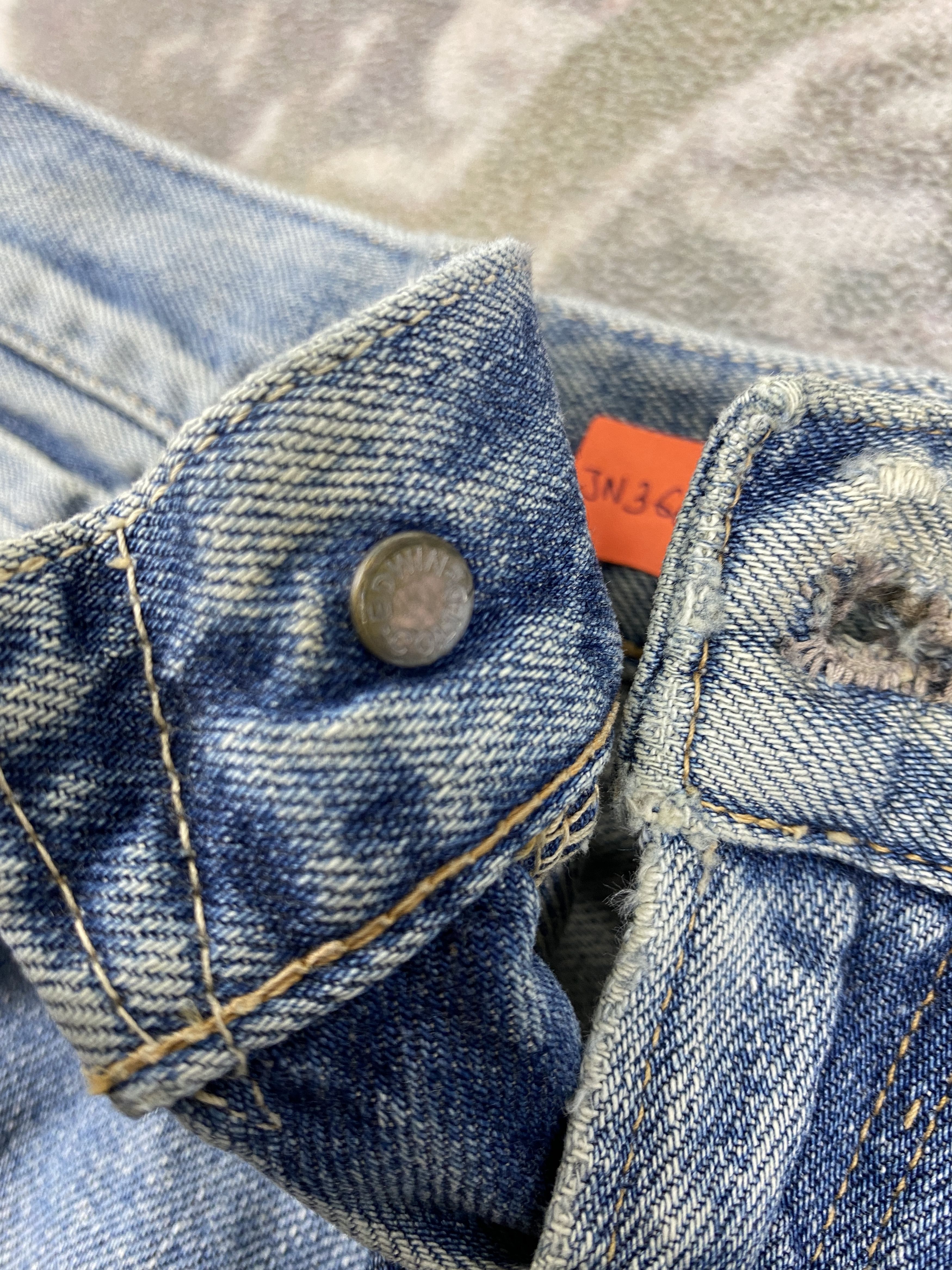 Japanese Brand Selvedge Vintage Something Jeans 29x31.5 Denim- JN3663 Size US 29 - 7 Thumbnail
