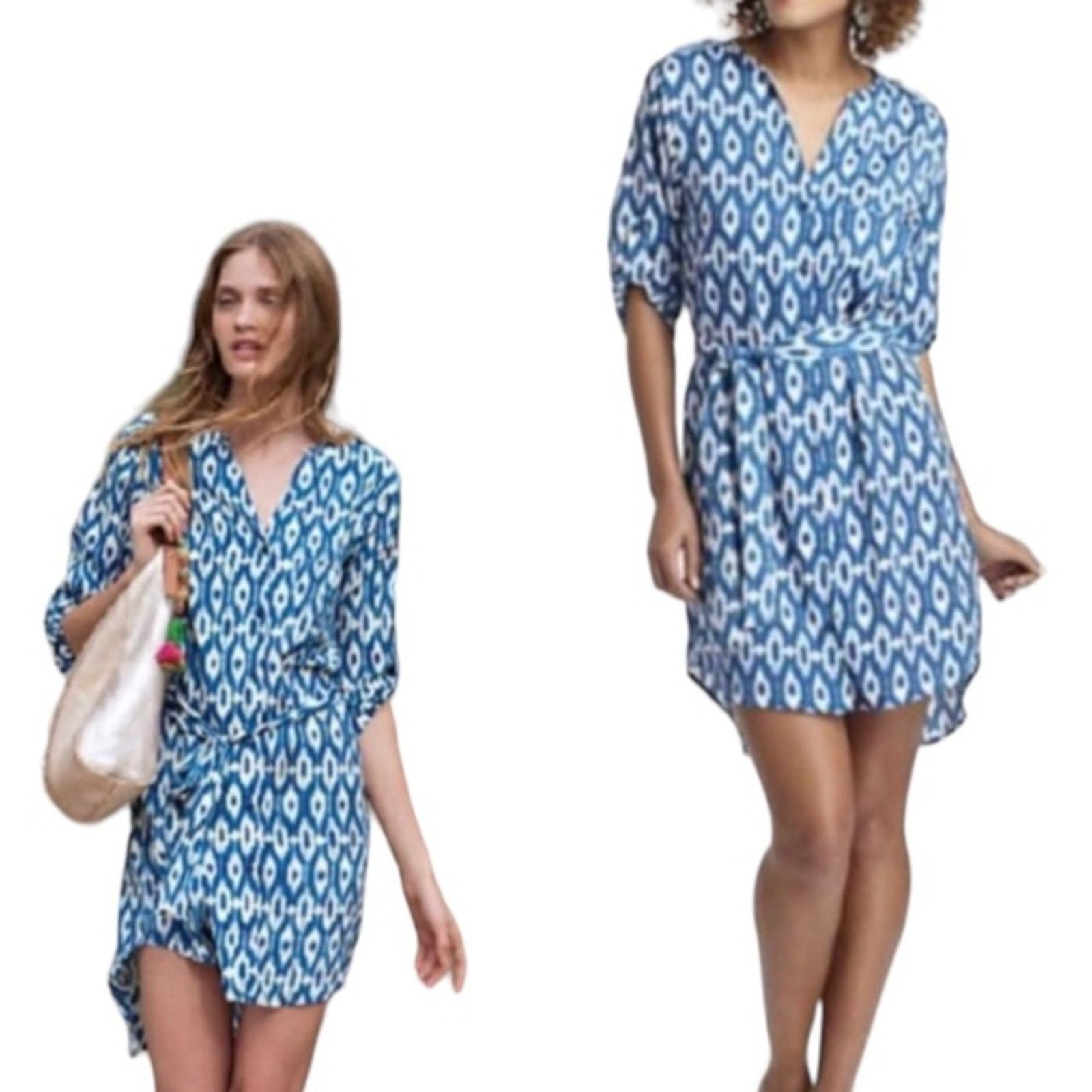 Other Maeve Ikat Tunic Shirt Dress Size XS / US 0-2 / IT 36-38 - 1 Thumbnail