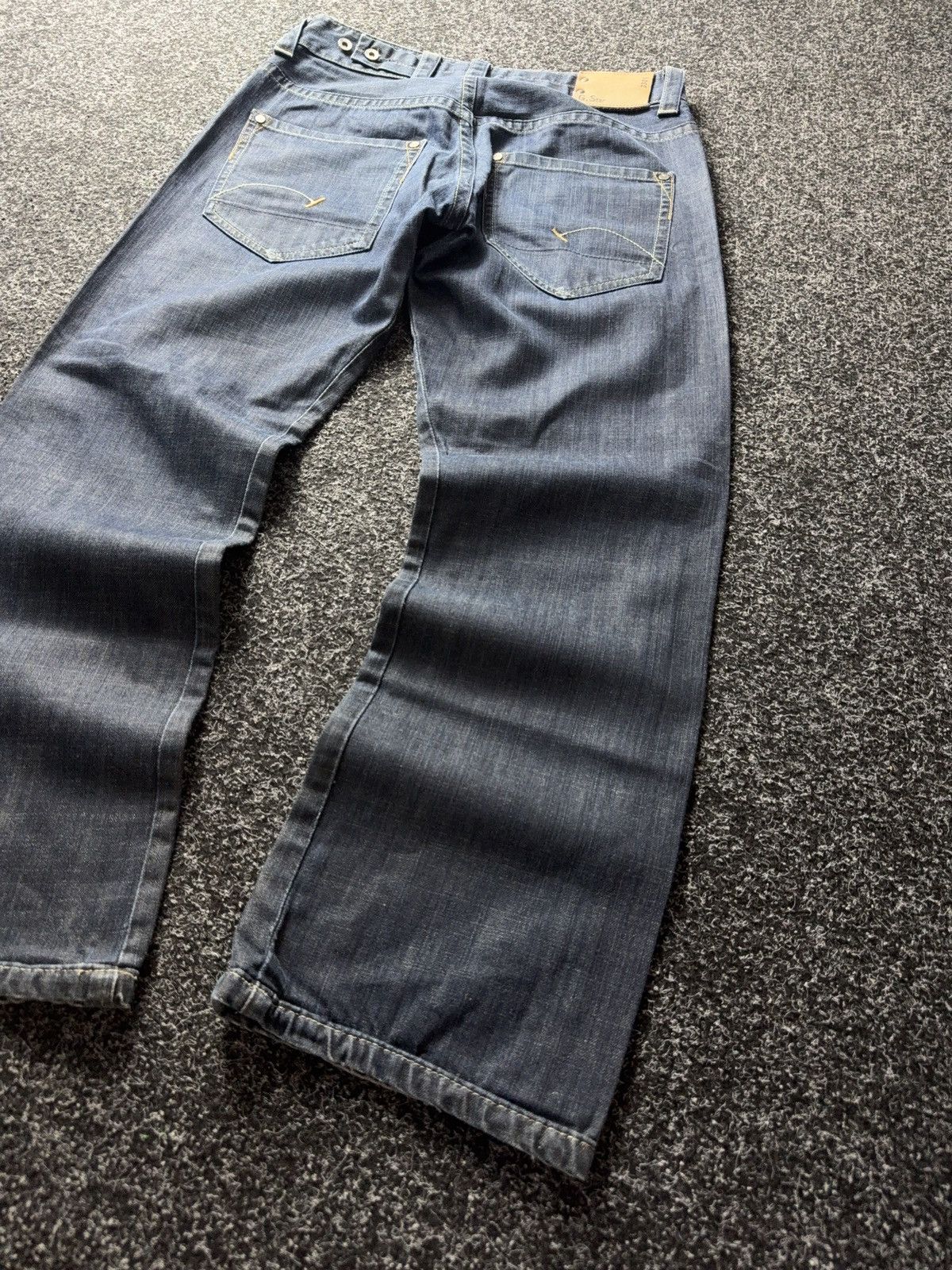 G-Star Vintage 00s G-Star 3301 Dark Wash Denim Jeans Straight Fit Size US 30 / EU 46 - 15 Thumbnail