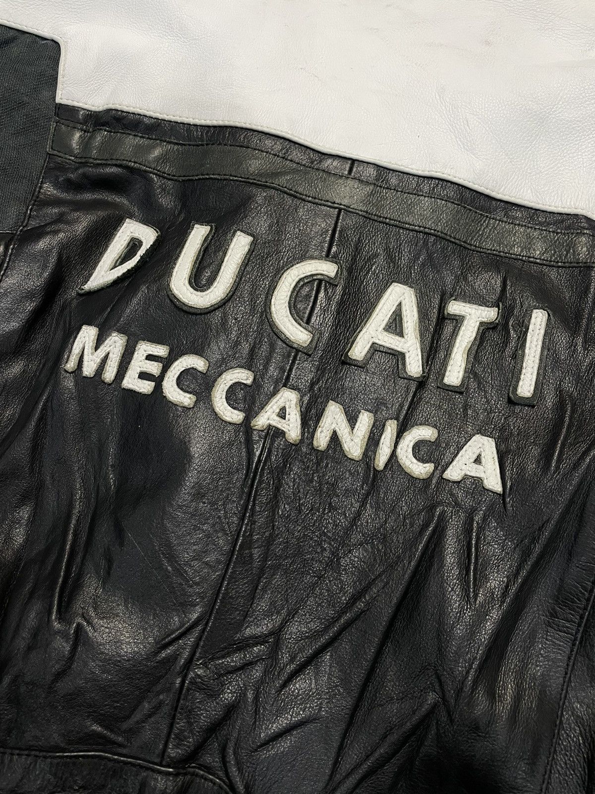 Ducati Vintage Ducati Meccanica Bologna Leather Motorcycle Jacket Size US L / EU 52-54 / 3 - 3 Thumbnail