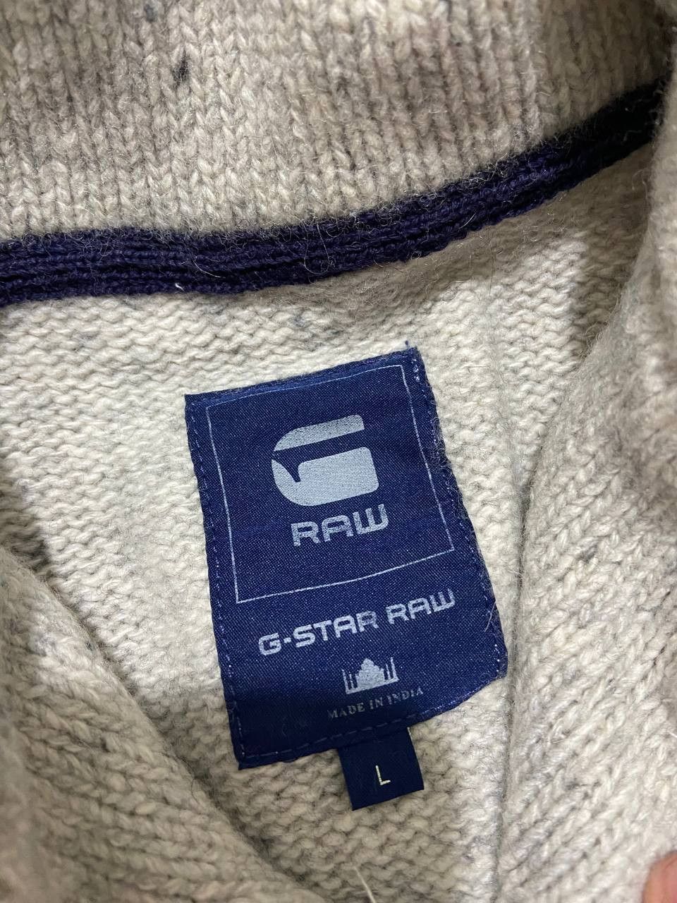 G-Star Vintage G Star Raw big print wool sweater Size US L / EU 52-54 / 3 - 6 Thumbnail