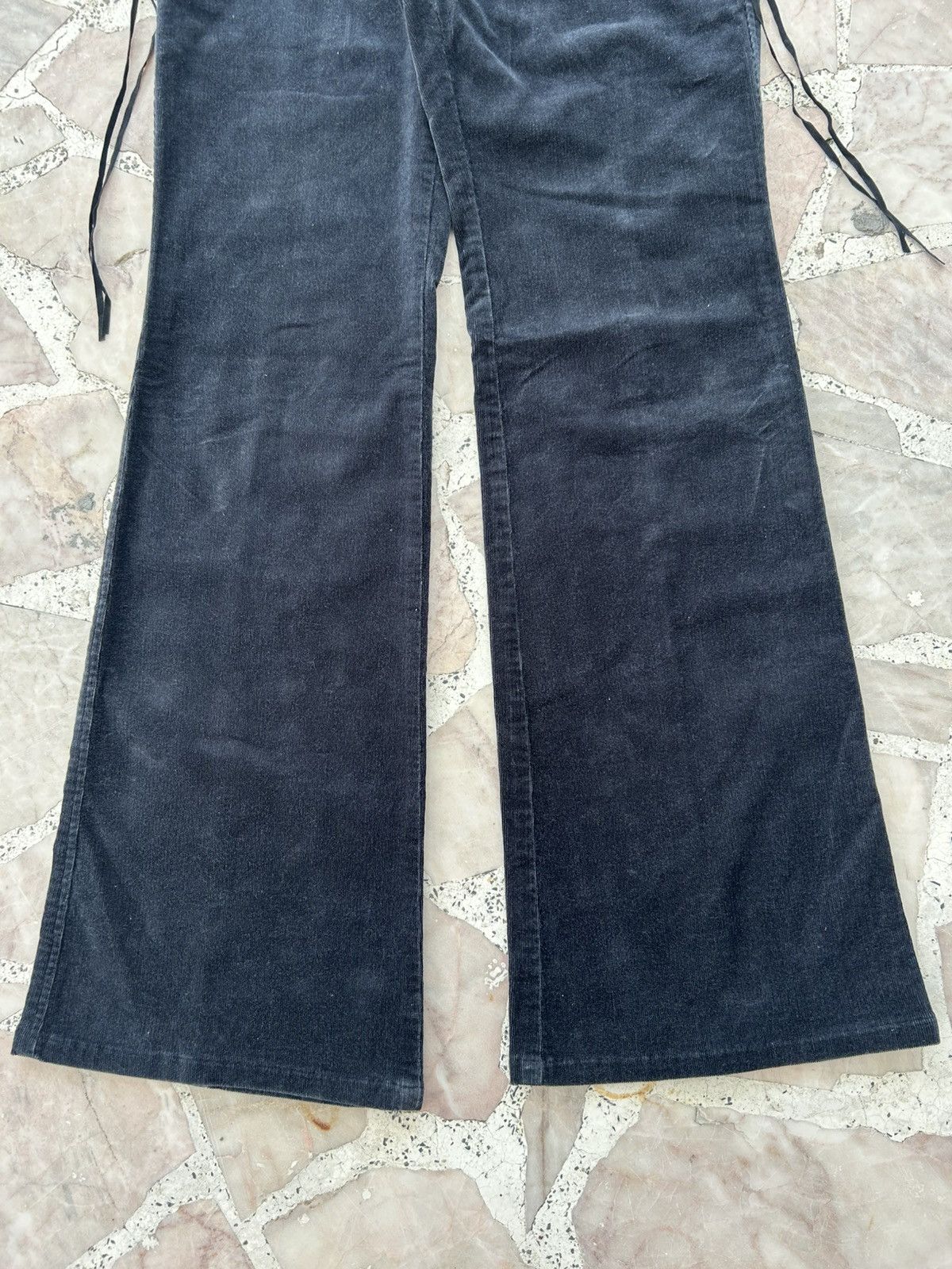 Comme Ca Ism CommeCaIsm Flare Corduroy Pattern Suede Pants Size US 29 - 3 Thumbnail