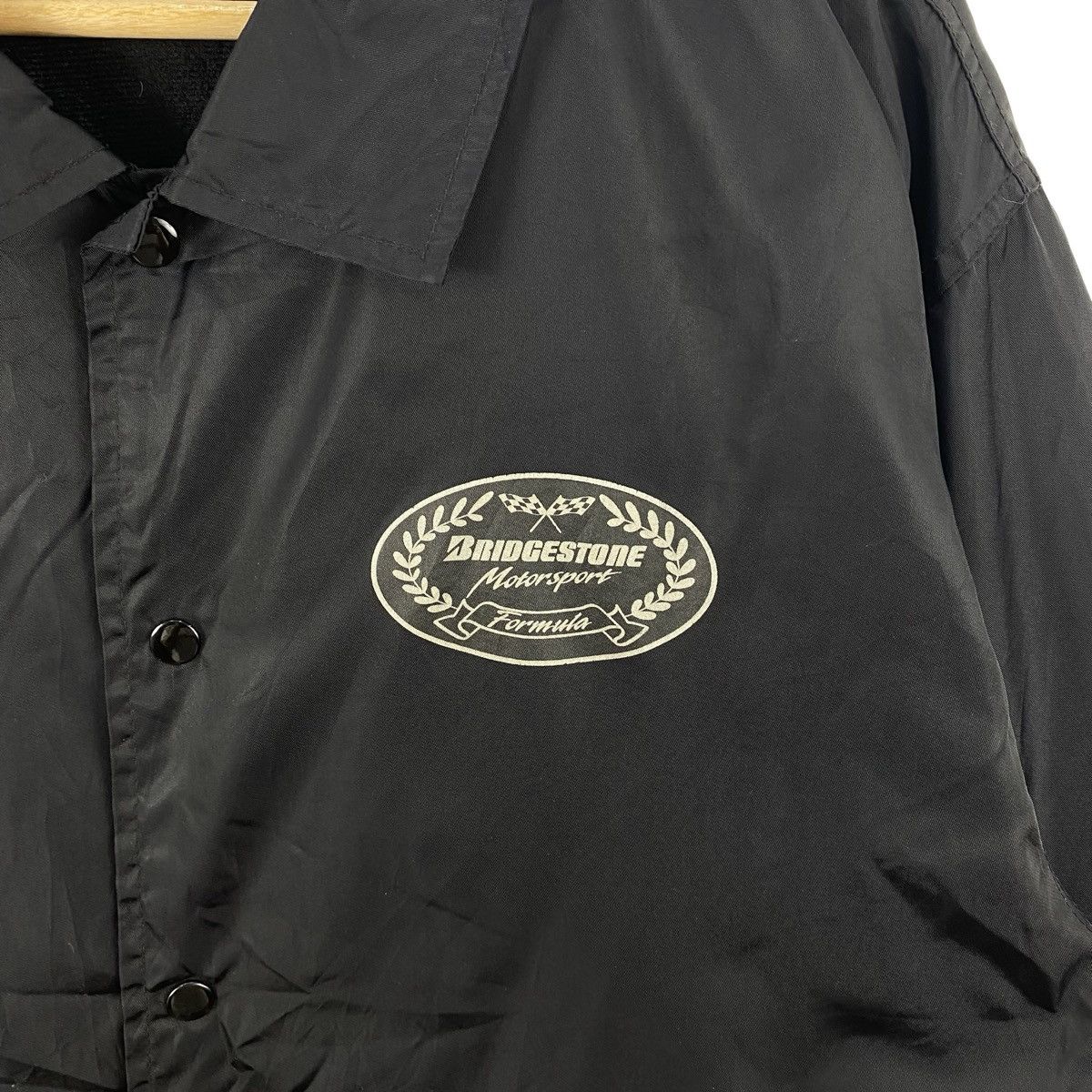 Vintage Vintage BRIDGESTONE MOTORSPORT Coach Button Up Racing Size US XXL / EU 58 / 5 - 7 Thumbnail