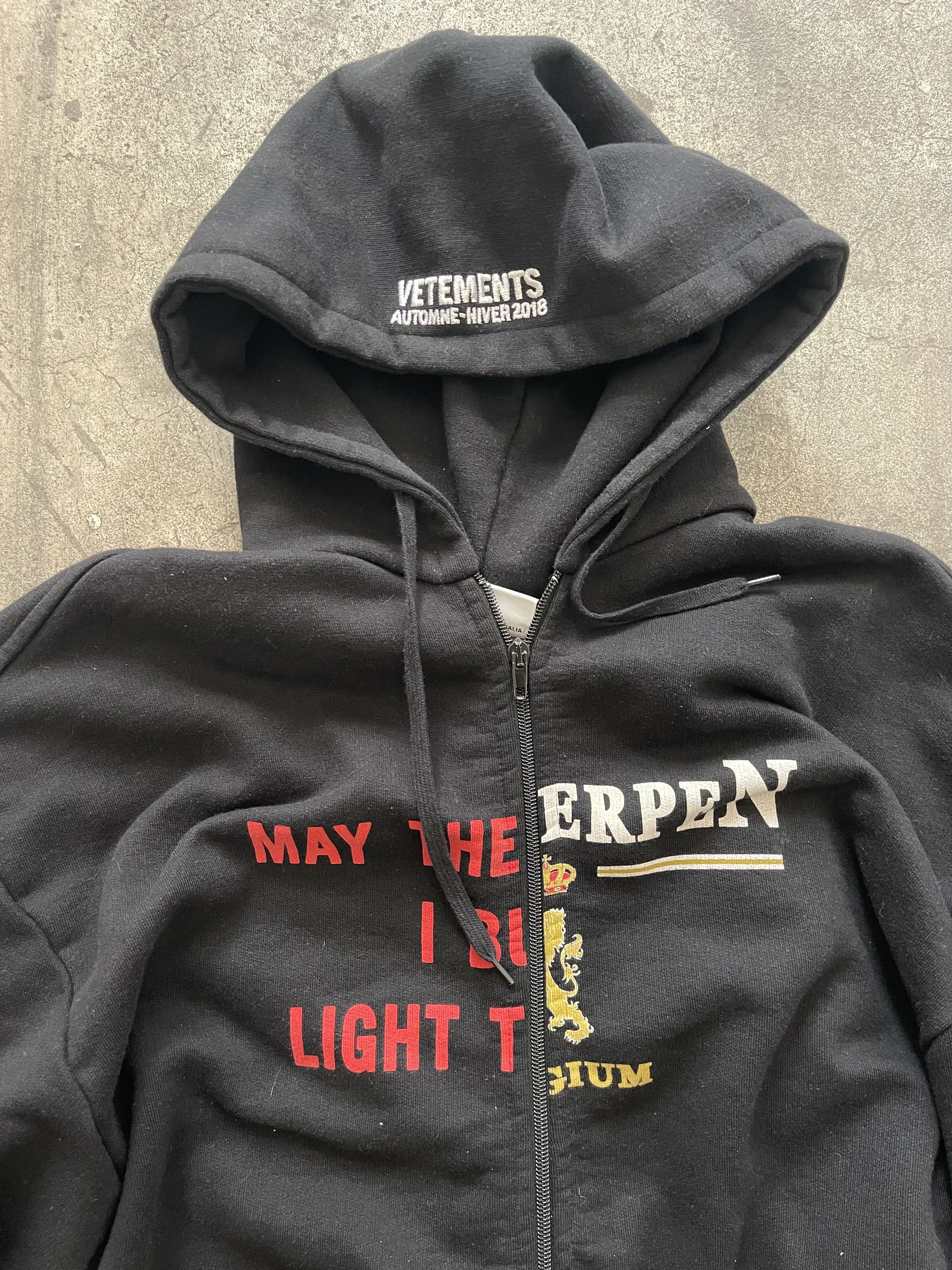 Vetements ANTWERPEN BRIDGES SPLIT ZIP HOODIE | Grailed