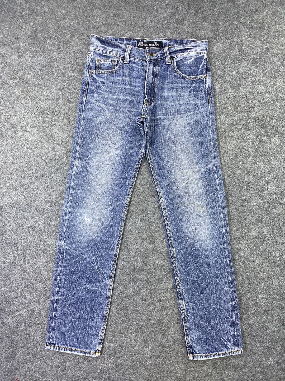 Japanese Brand Oririn Blue Wash Jeans - J1002 Size US 28 / EU 44 - 4 Thumbnail
