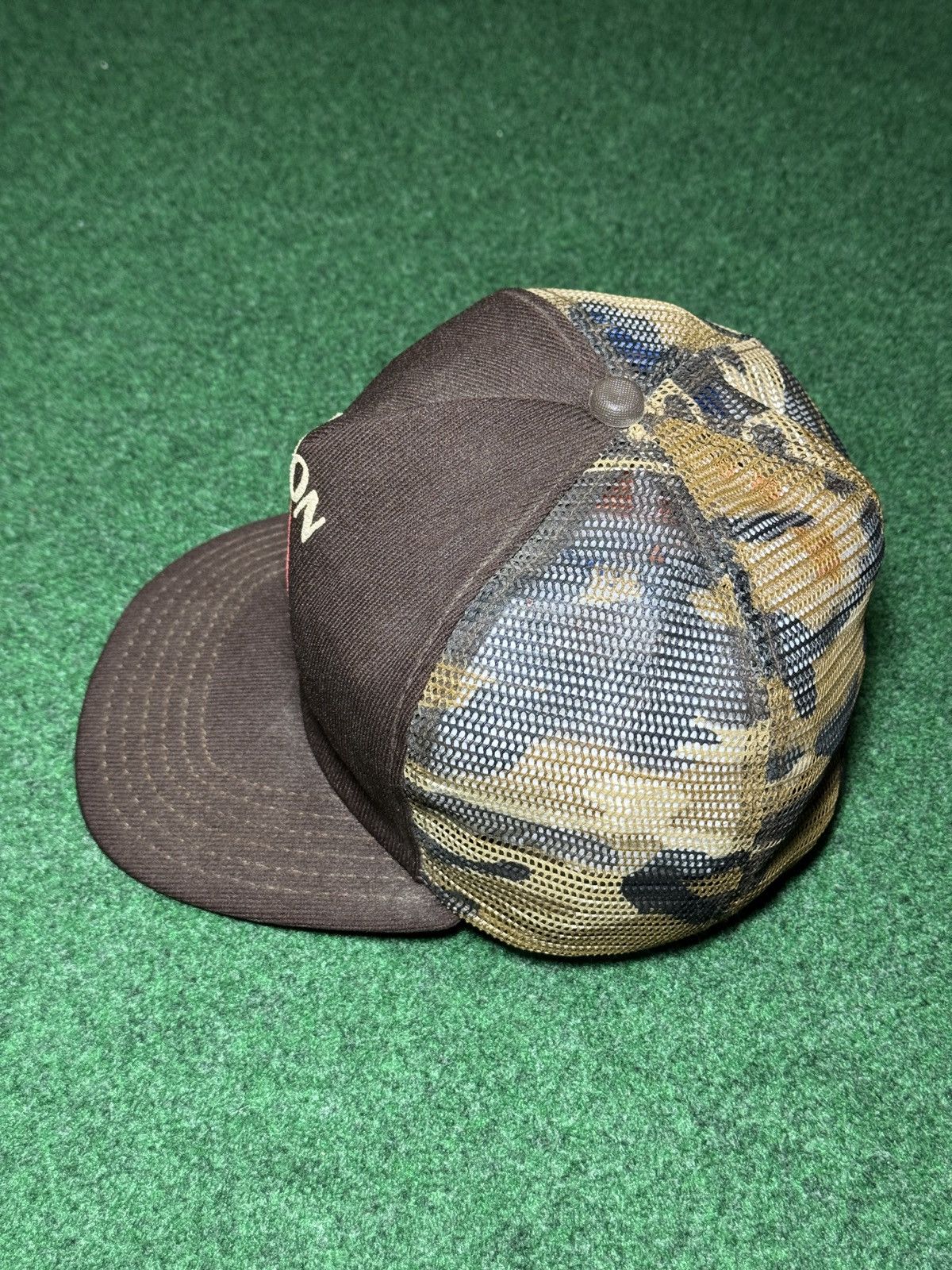 Vintage Coon Buster Vintage Trucker Snapback Racoon Camo 80s Hat Size ONE SIZE - 4 Thumbnail