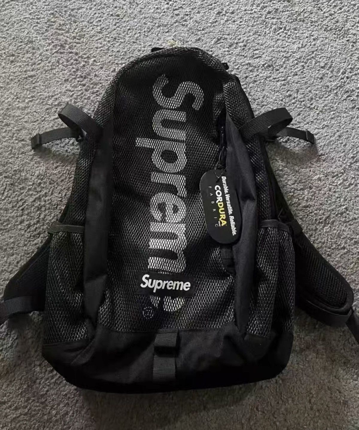 Fashion Bags Supreme Cordura Backpack Supreme Backpack Ss18 Black