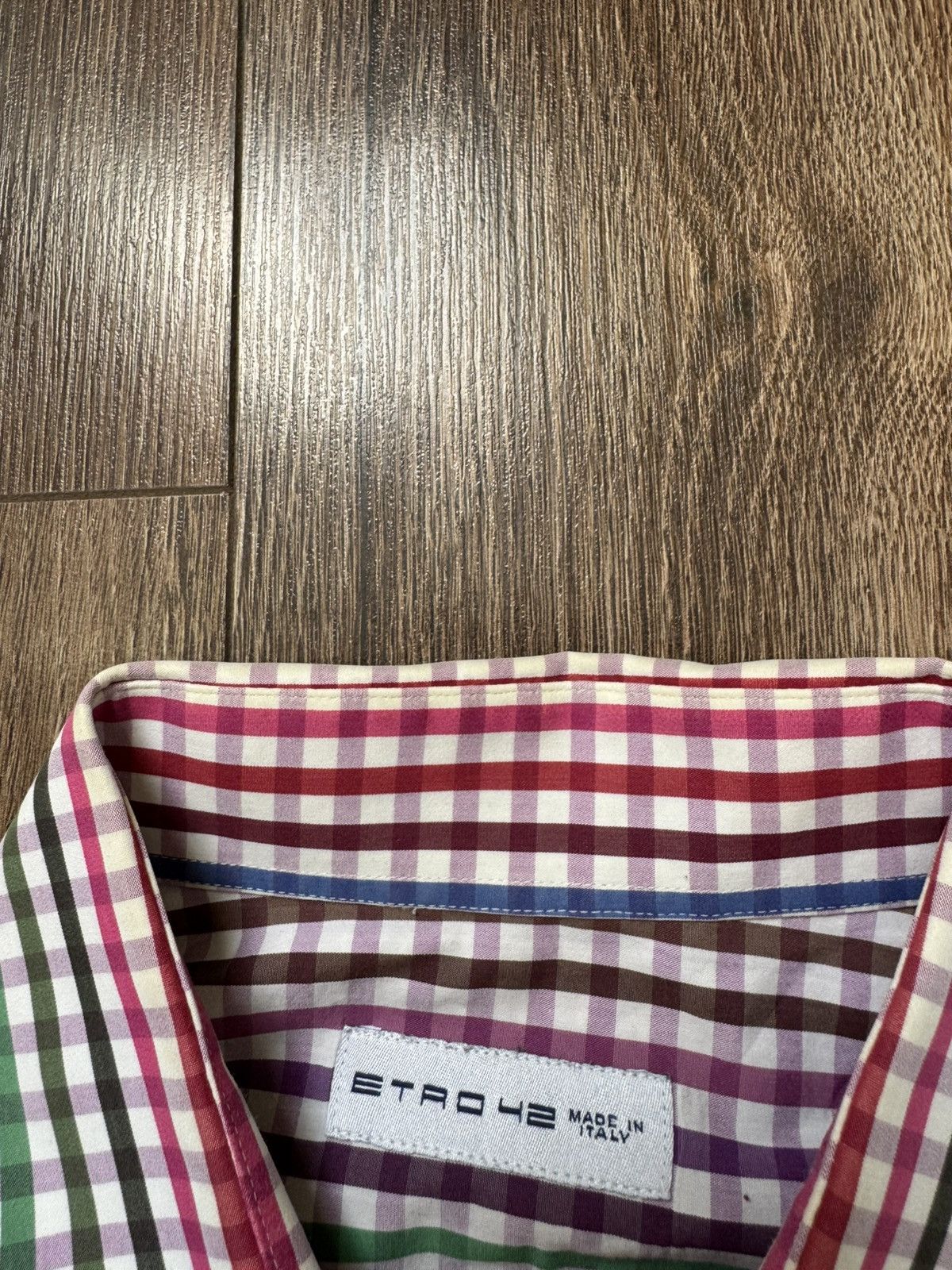 Etro Etro men’s button up check multicolour long sleeve shirt Size US L / EU 52-54 / 3 - 6 Thumbnail