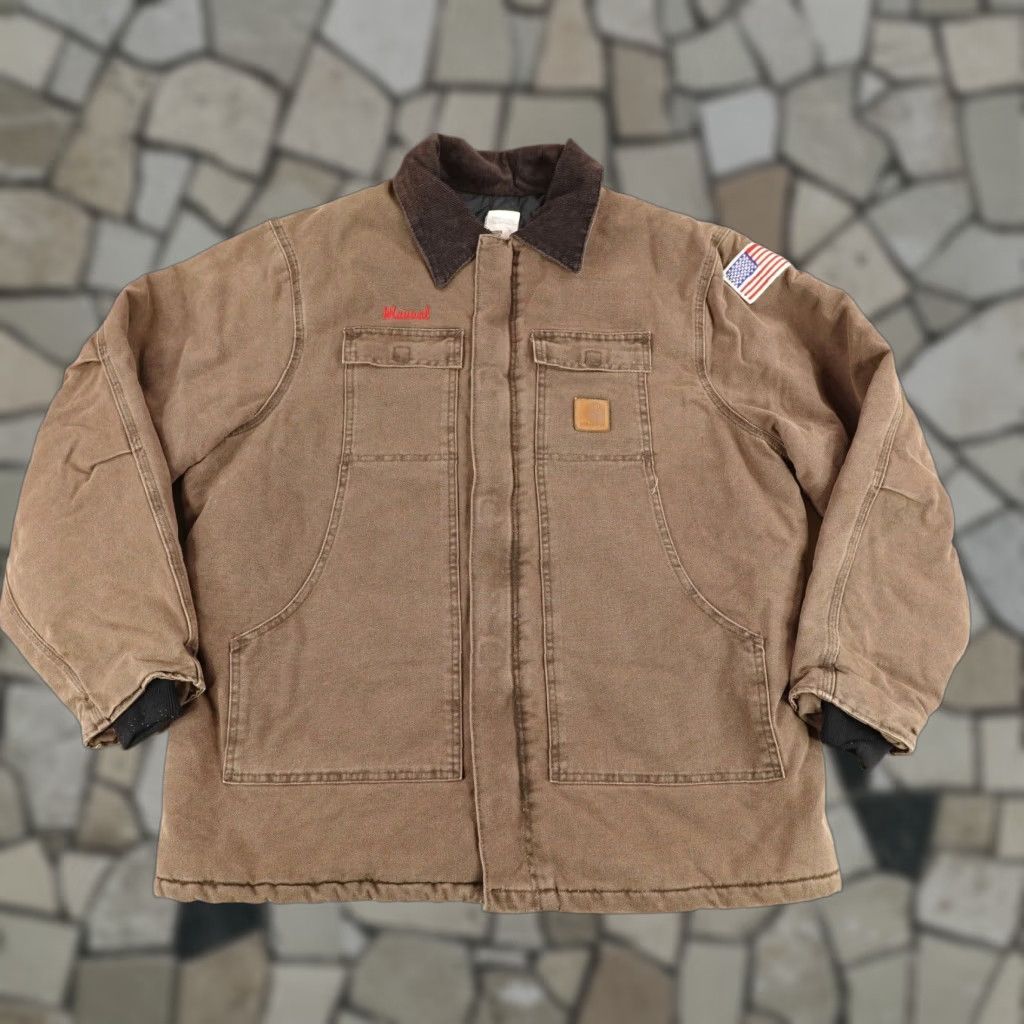 Carhartt VINTAGE Carhartt Jacket Mens XL Brown Quilted Arctic Barn Chore Coat Casual Workwear 90s Mens XL Brown Quilted Carhartt Jacket Size US XL / EU 56 / 4 - 1 Thumbnail