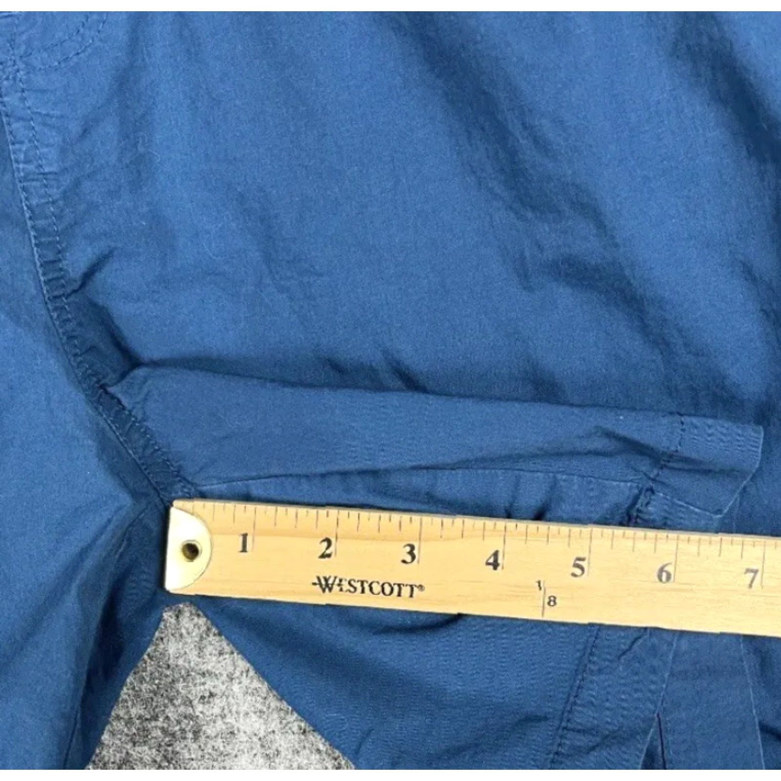 Vintage Mens Aero Bermuda Chino Cotton Buckle Blue Outdoor Hiking Shorts Size Large Size US 35 - 4 Thumbnail