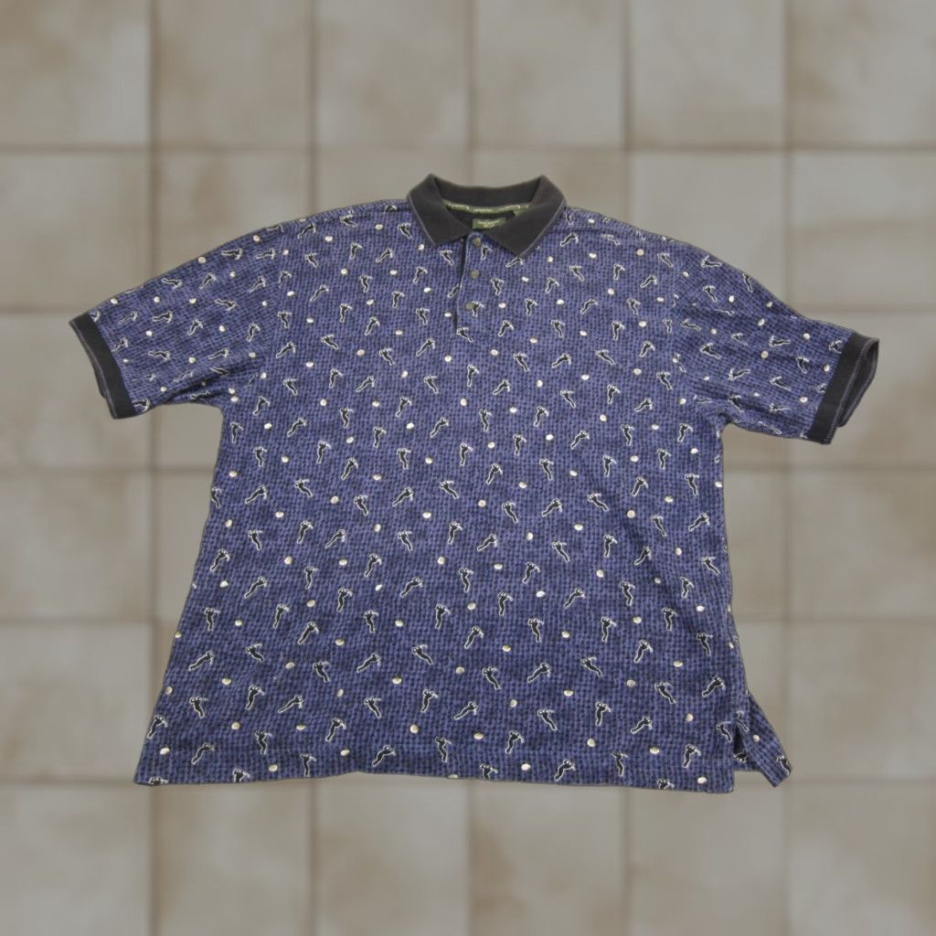 Dockers DOCKERS Polo Shirt Mens XL Blue Cotton Short Sleeve Button Collared 90s Vintage Style Polo Shirt Polo Shirt Mens XL blue cotton polo shirt Size US XL / EU 56 / 4 - 1 Thumbnail
