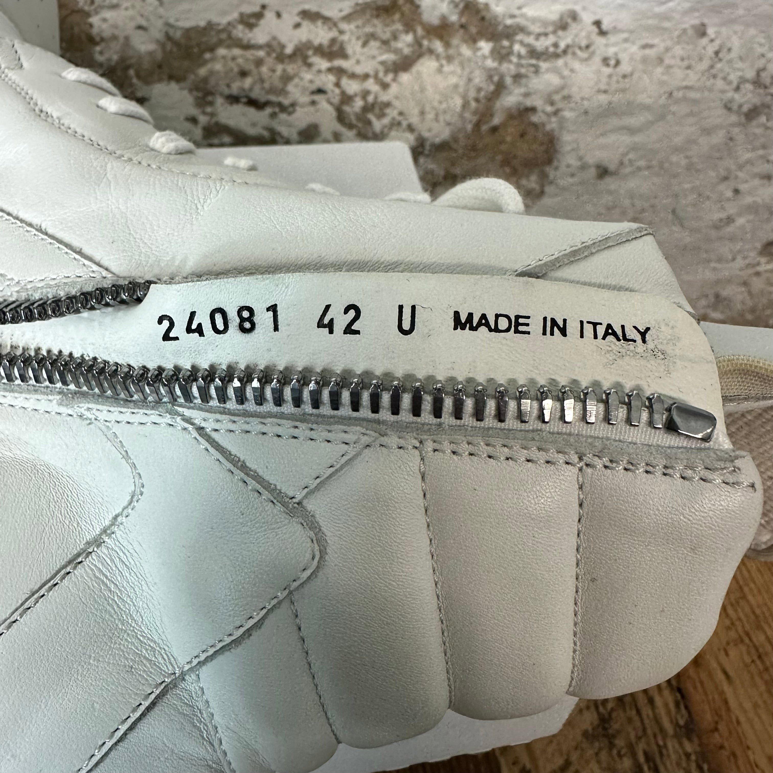 Rick Owens Geobasket White Transparent Sole Sz 9 (42)
