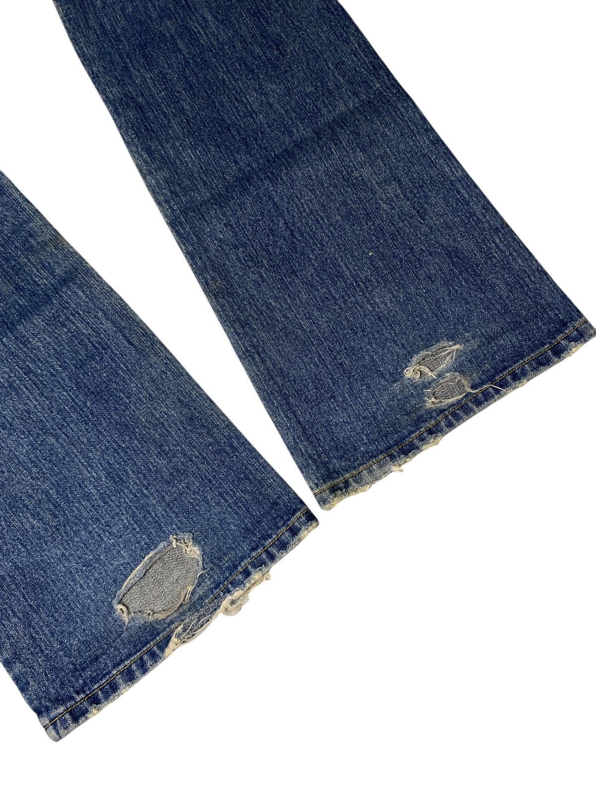 If Six Was Nine 2000's Armee Double Waist Laced Flared Jeans Size US 29 - 15 Thumbnail