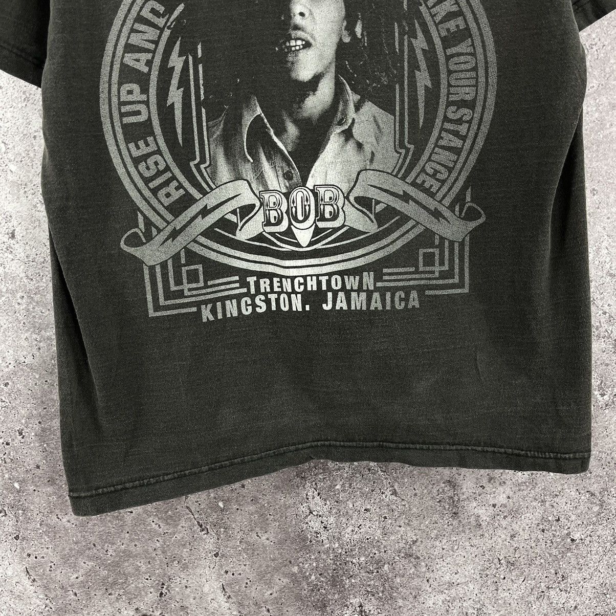 Band Tees × Bob Marley × Vintage Bob Marley Vintage 90’s Double Big Logo Heavy Cotton Size L Size US L / EU 52-54 / 3 - 9 Thumbnail