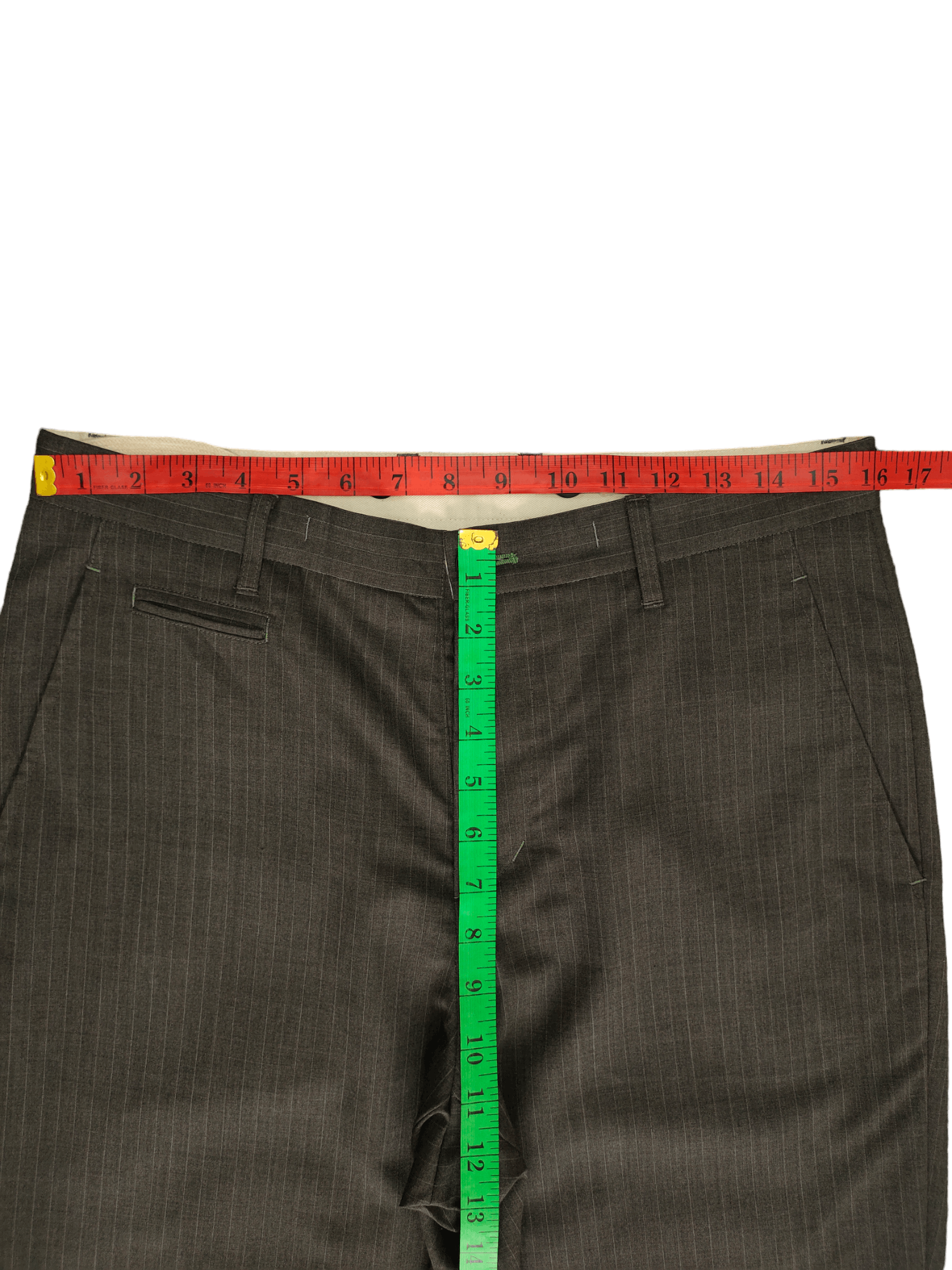 Isamu Katayama Backlash Japanese Brand Kahki Pin Striped 3Q Trouser Pants Size US 32 / EU 48 - 5 Thumbnail