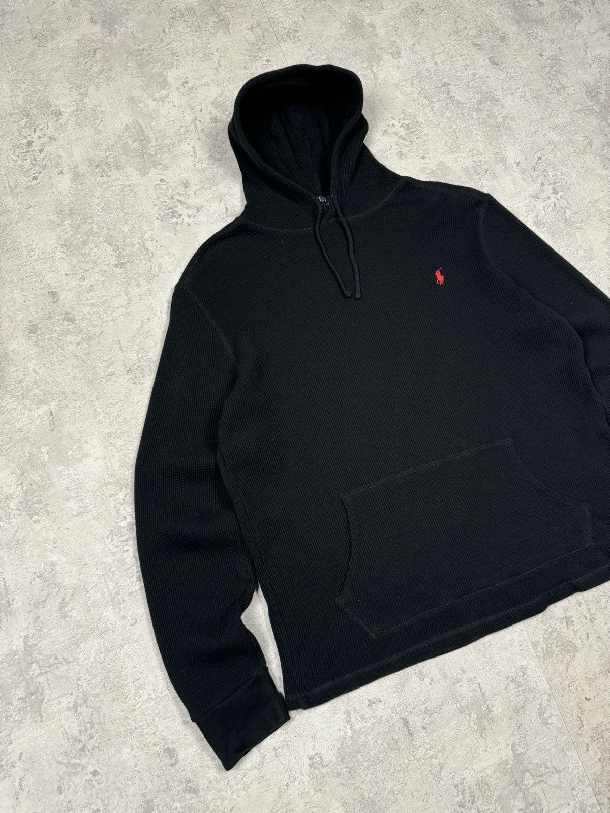 Polo Ralph Lauren Polo Ralph Lauren Waffle Hoodie Size L Size US L / EU 52-54 / 3 - 2 Thumbnail