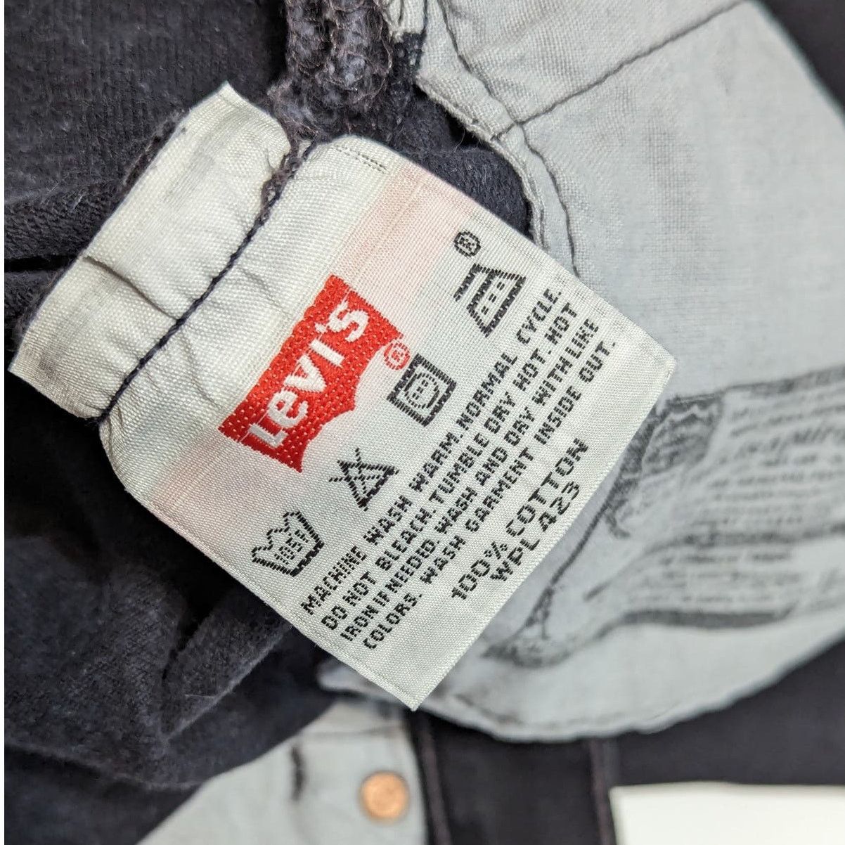 Levi's × Levi's Vintage Clothing × Vintage Vintage Levis 501 Jeans Y2K Mens 36 x 30 Black Charcoal Wash Size 36" / US 14 / IT 50 - 7 Thumbnail