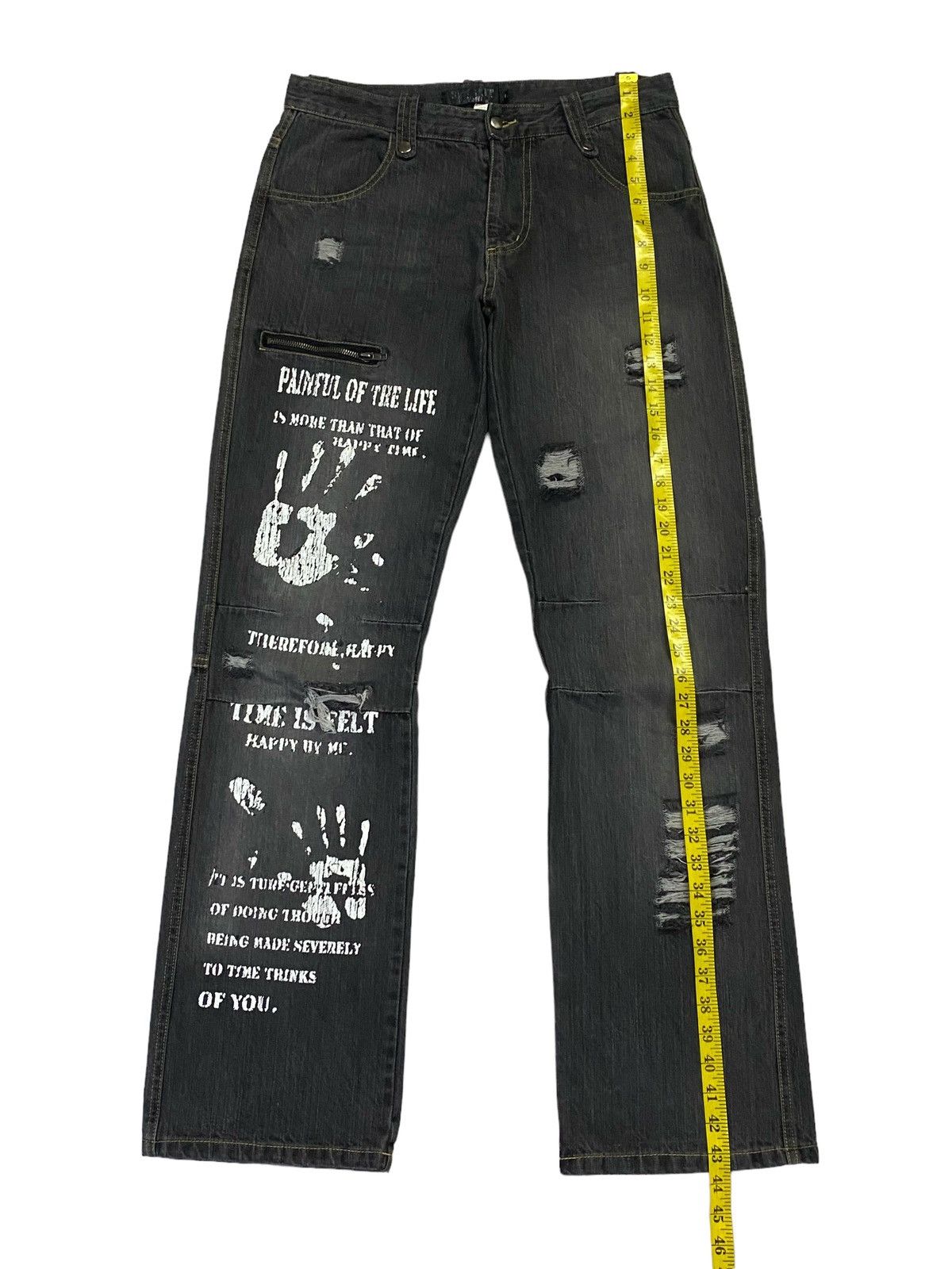 Japanese Brand Sex Pot Revenge Distressed Denim Pants Size US 32 / EU 48 - 6 Thumbnail
