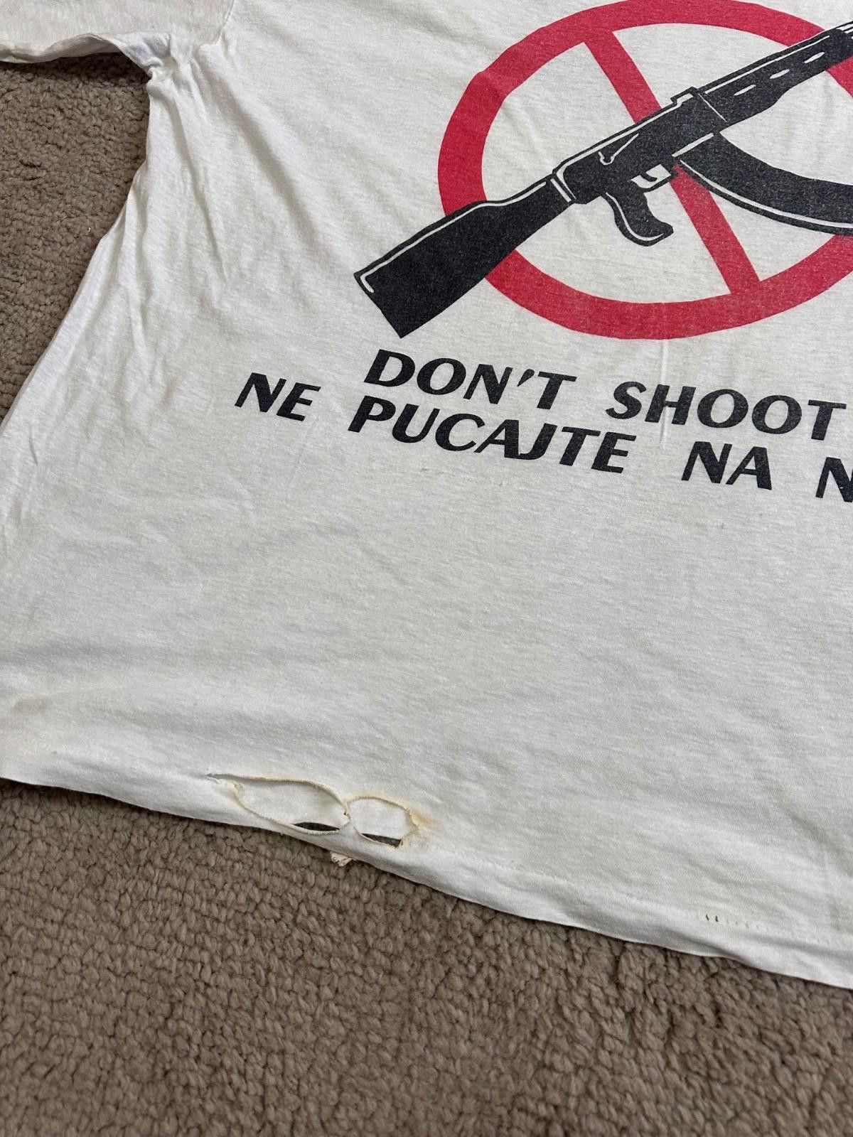 Fruit Of The Loom 1990s UNPROFOR Bosnia Conflict T-shirt UB Protection Force Size US L / EU 52-54 / 3 - 2 Thumbnail