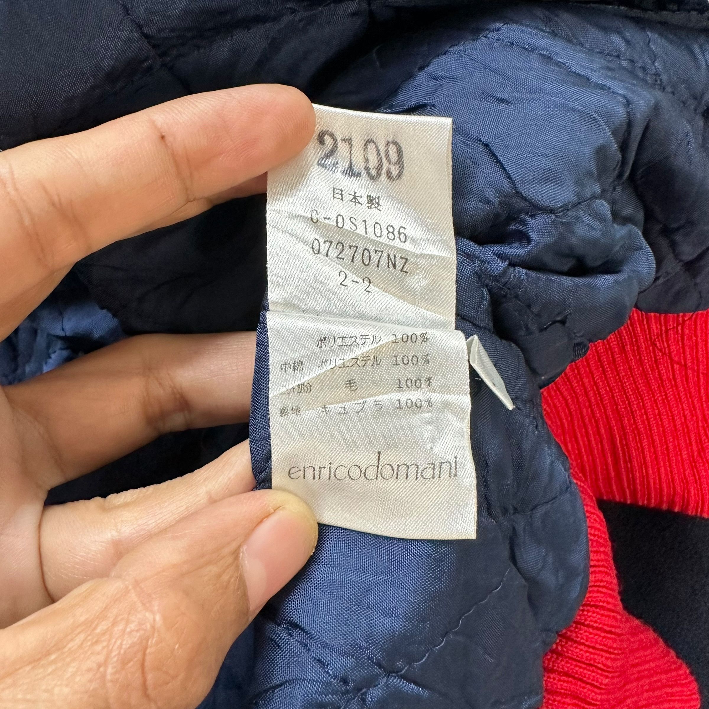 Vintage ENRICODOMANI Native Design Hooded Fleece Jacket #A79-1907 Size M / US 6-8 / IT 42-44 - 10 Thumbnail