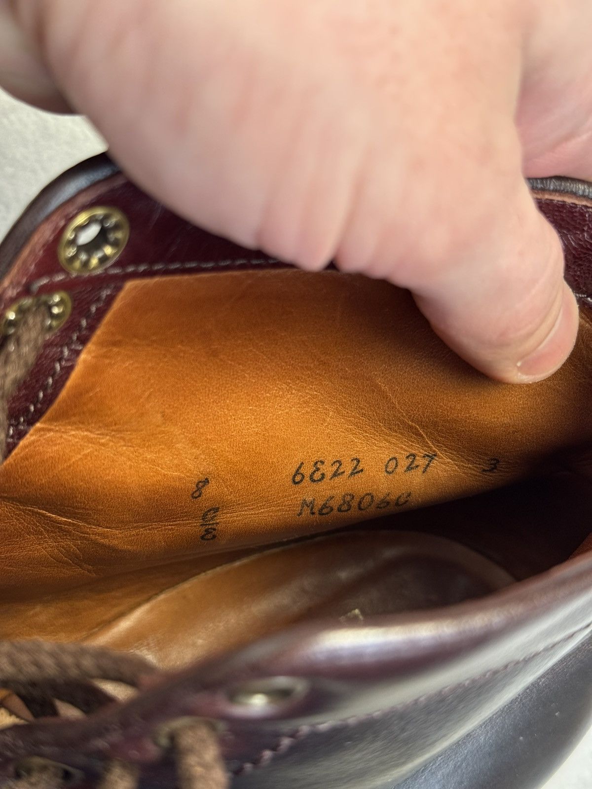 Alden RRP€1100 Alden Service Boot Shell Cordovan burgundy Leather Size US 8 / EU 41 - 14 Thumbnail