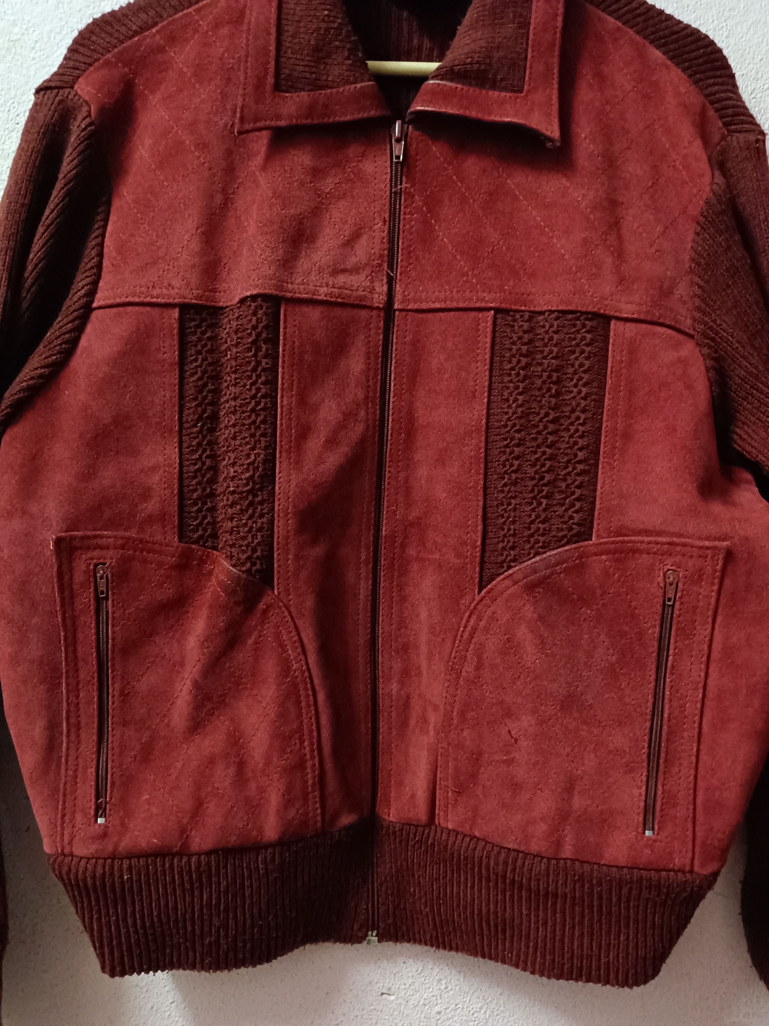 If Six Was Nine × Japanese Brand 🔥 VINTAGE MICHEL ANGELO 🔥 LEATHER KNIT WEAR 🔥 Size US M / EU 48-50 / 2 - 2 Thumbnail