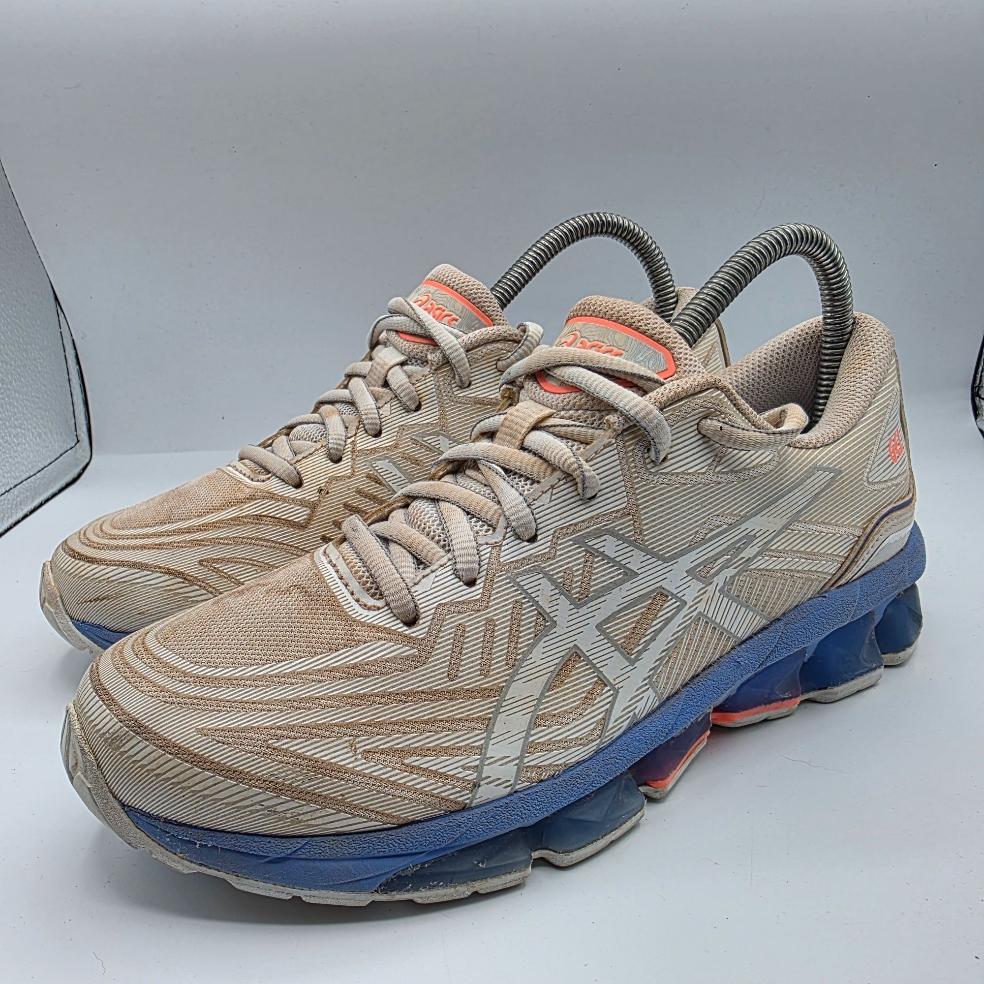 Asics Asics Gel Quantum 360 7 Womens Size 8 White Blue Athletic Sh Size US 8 / IT 38 - 4 Thumbnail