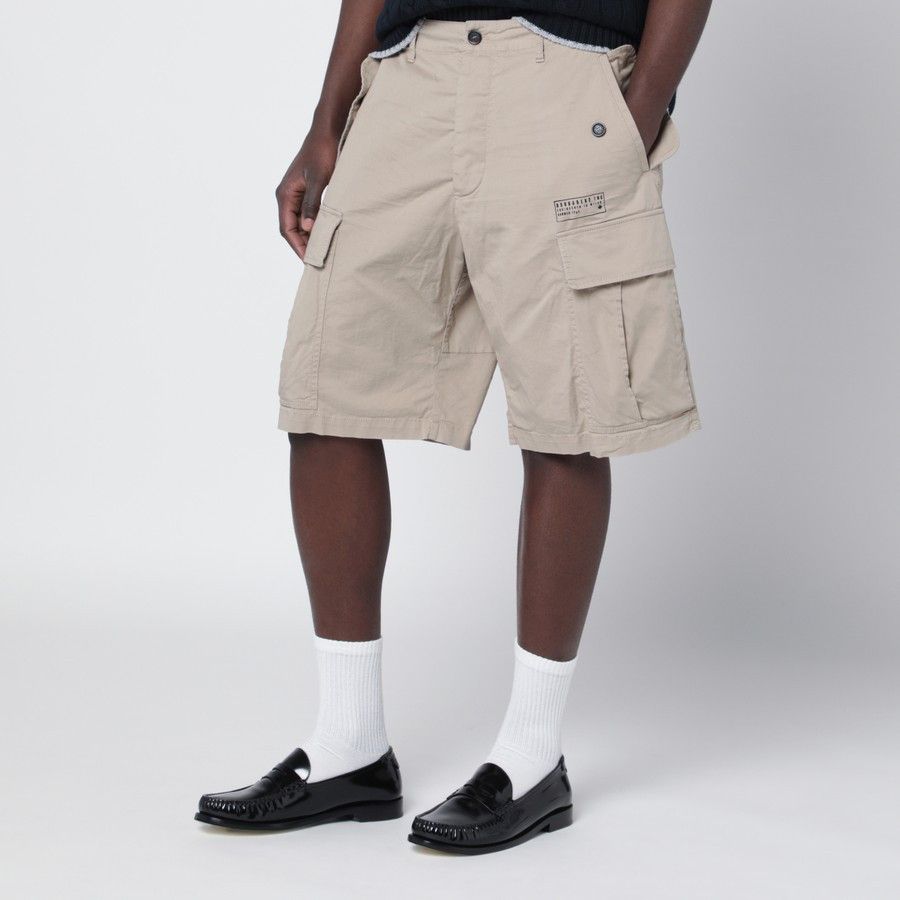 Dsquared2 o1d2blof0226 Cargo Bermuda Shorts in Beige Size US 32 / EU 48 - 3 Thumbnail