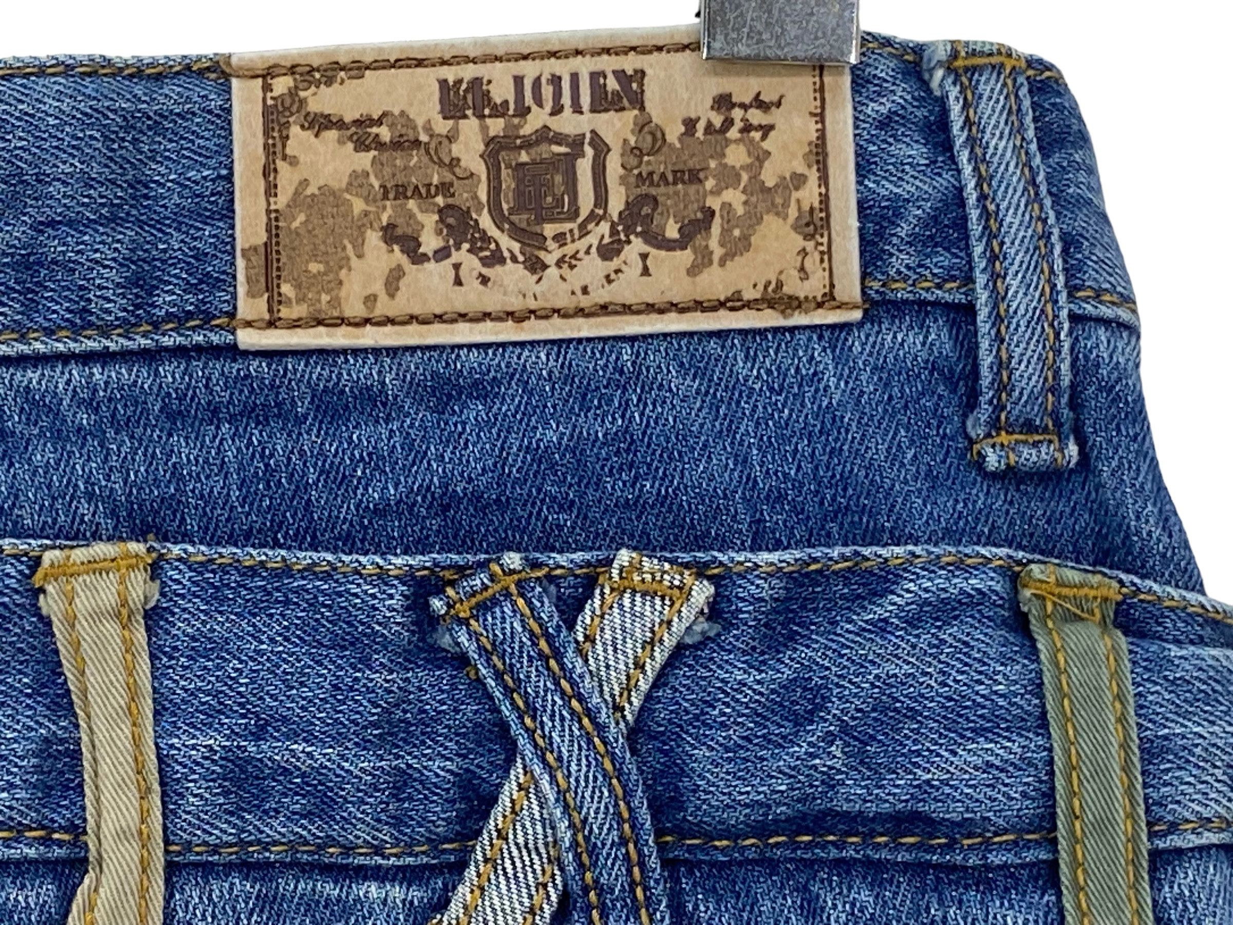 Japanese Brand El John Double Waist Denim Goth Punk Jeans Size US 30 / EU 46 - 8 Thumbnail