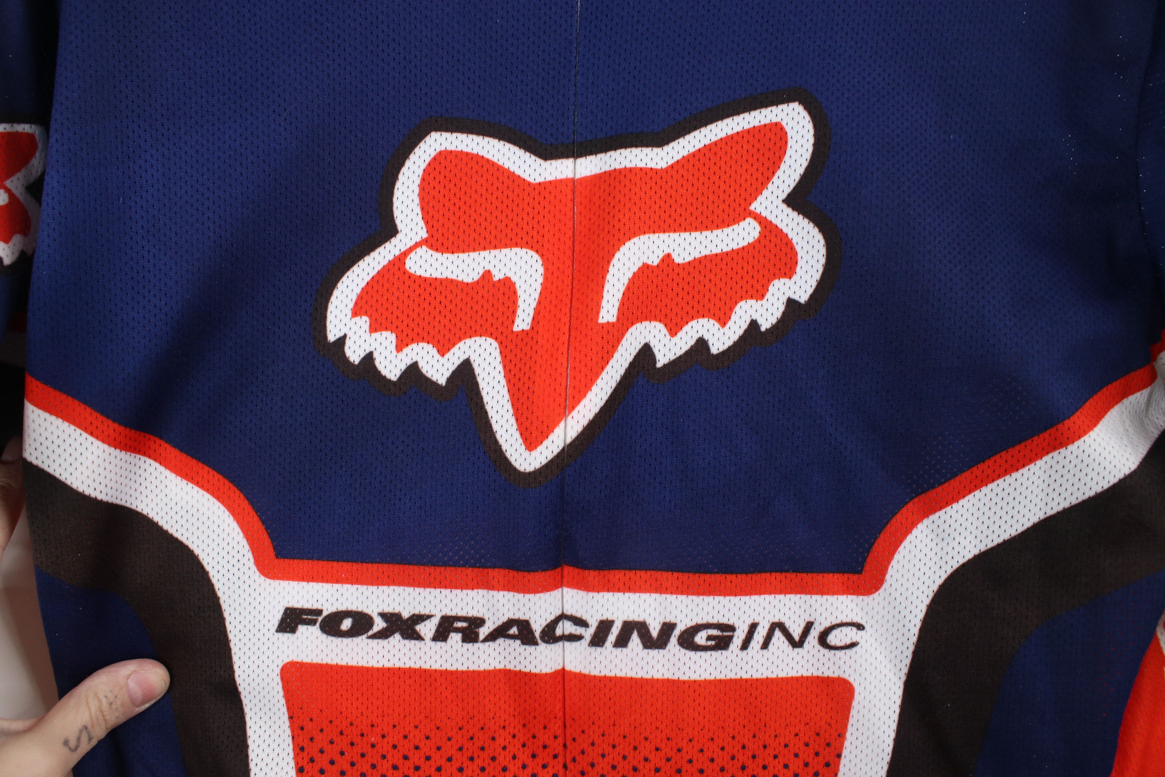 Fox Racing × Vintage Vintage 90s Fox Racing Bicycle Cycling Racing Jersey USA Size US L / EU 52-54 / 3 - 5 Thumbnail