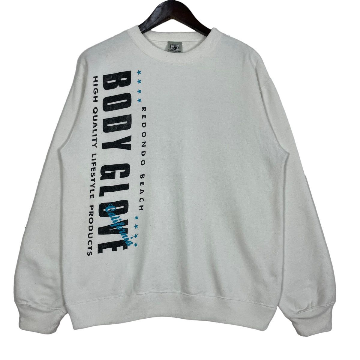 image of Body Glove Sweatshirt Lifestyle Crewneck Sweatshirt in White, Men's (Size Medium)