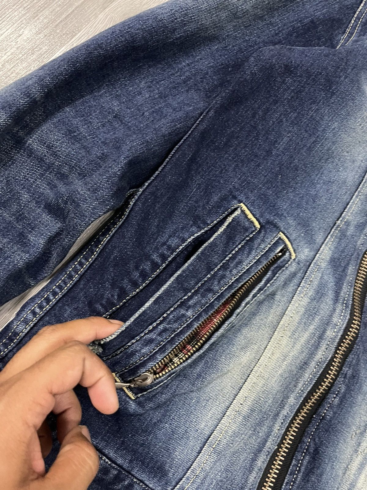Japanese Brand Glamb japan double collar denim jacket Size US M / EU 48-50 / 2 - 6 Thumbnail