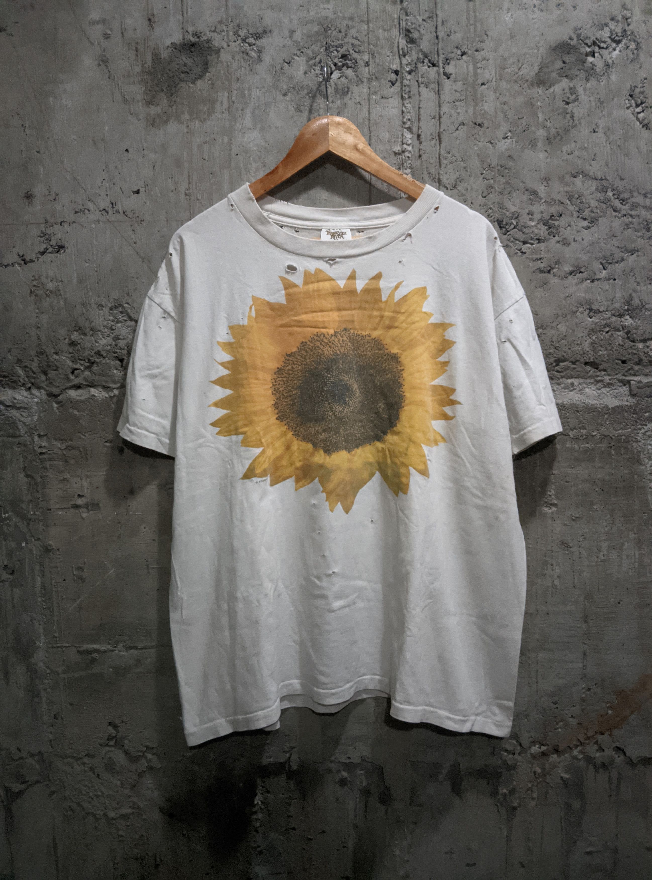 Vintage Vintage 90s thrashed sunflower art distressed grunge ERD Size US XL / EU 56 / 4 - 1 Thumbnail