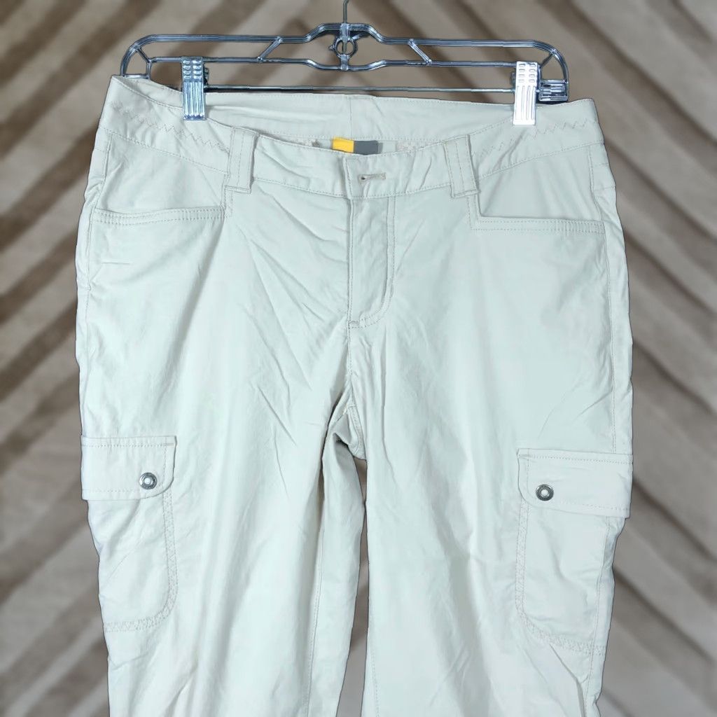 Eddie Bauer VINTAGE Eddie Bauer Womens Pants Tan Cargo Travex Capri Hiking Stretch 4 Size 27" / US 4 / IT 40 - 1 Thumbnail