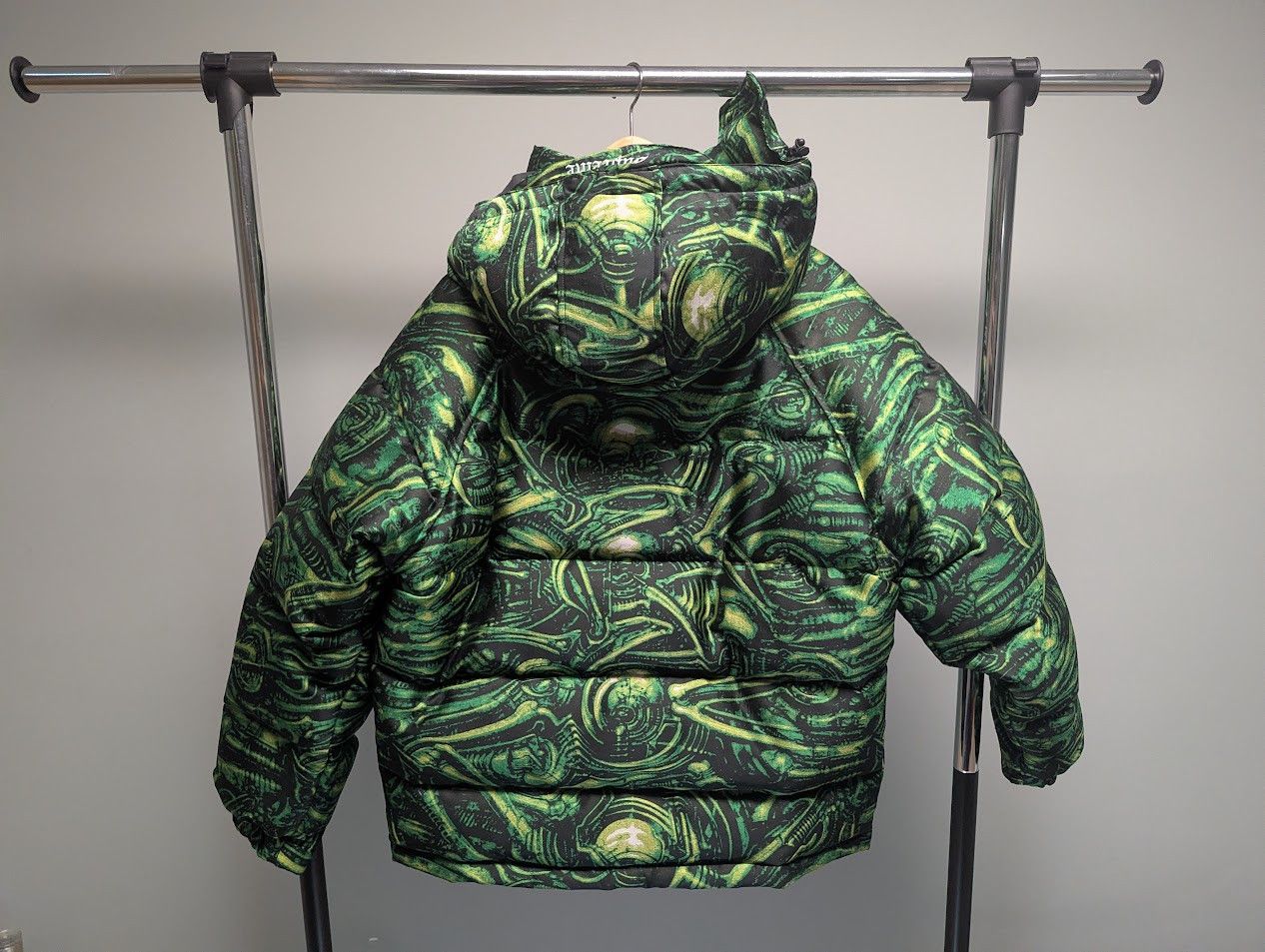 Supreme H.R Geiger Puffer Jacket Green Size US S / EU 44-46 / 1 - 2 Thumbnail