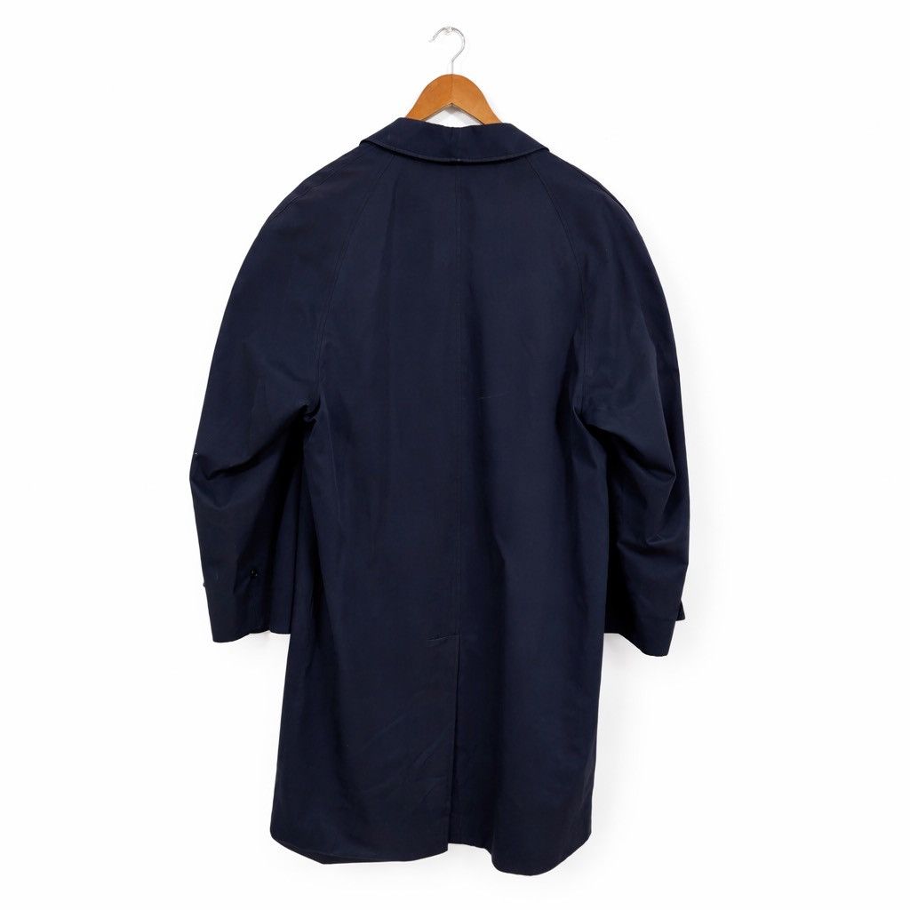 Burberry Vintage Burberrys Navy Balmacaan Nova Check Size US L / EU 52-54 / 3 - 3 Thumbnail