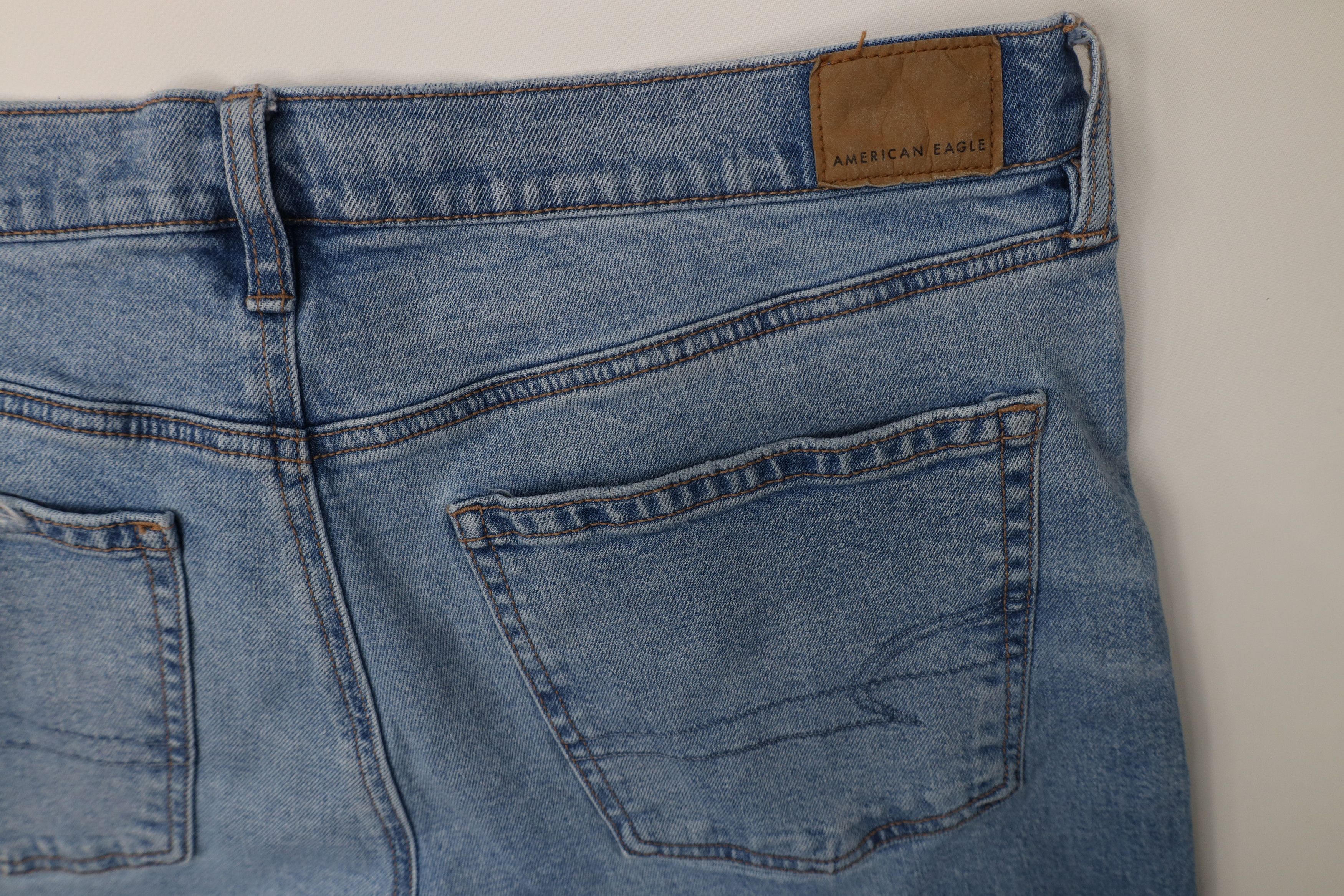 American Eagle Outfitters Vintage Y2K American Eagle Stovepipe Wide Leg Denim Jeans Size 34" / US 12 / IT 48 - 14 Thumbnail