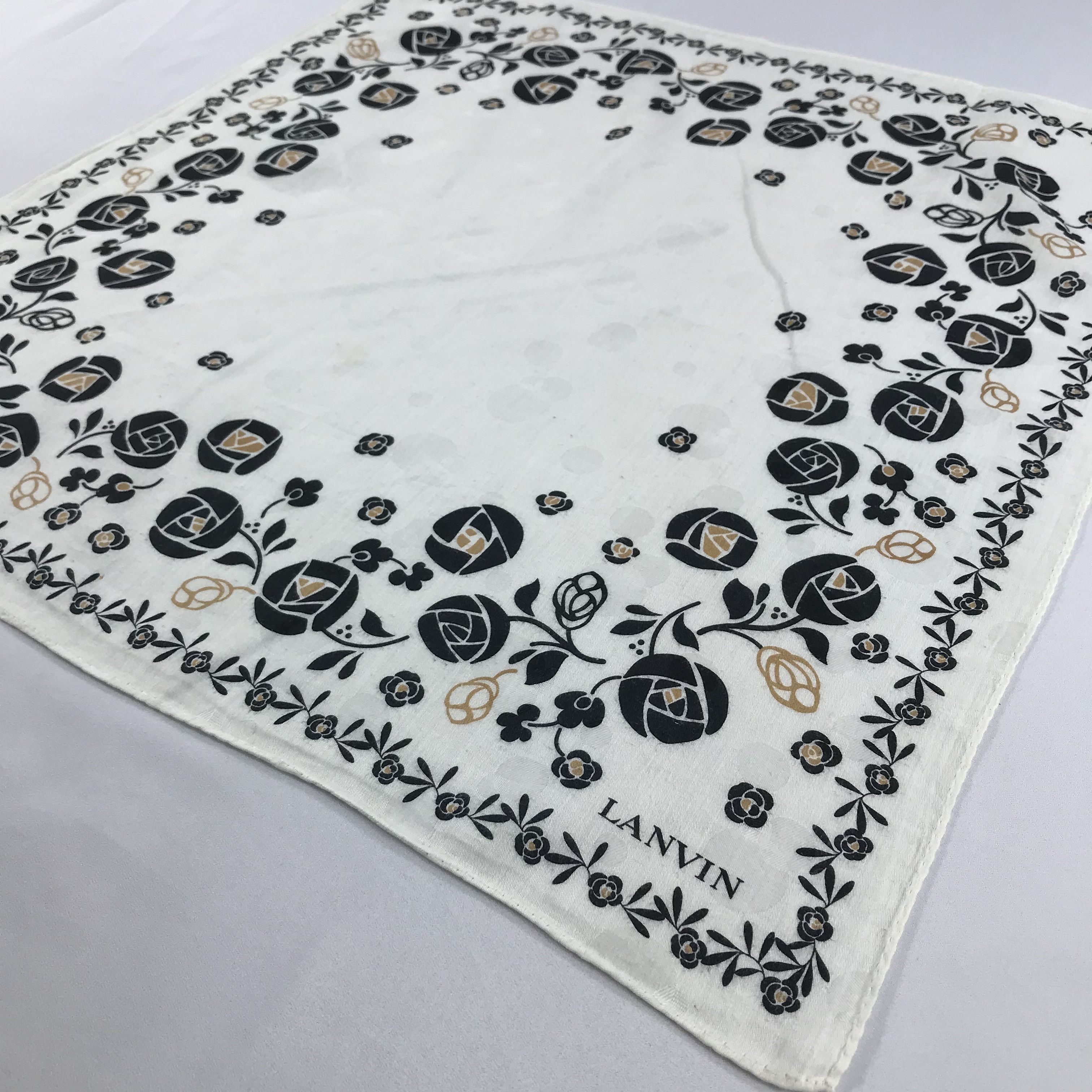 Lanvin × Vintage Lanvin Bandana / Handkerchief / Neckerchief - S2089 Size ONE SIZE - 2 Thumbnail