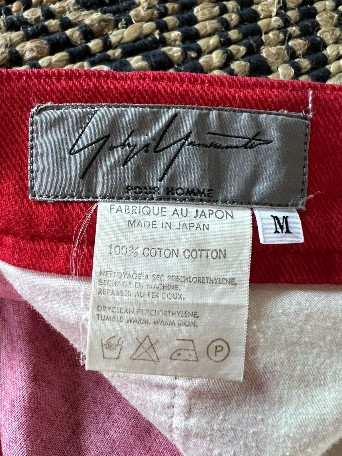 Yohji Yamamoto Yohji Yamamoto Pour Homme SS96 Red Medallion Pleated Pants Size US 32 / EU 48 - 6 Thumbnail