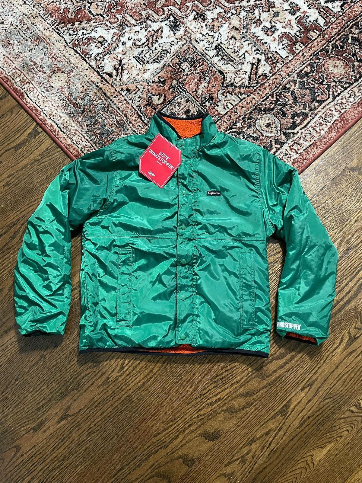 Supreme Supreme Reversible Logo Fleece Jacket Orange Size US M / EU 48-50 / 2 - 8 Thumbnail