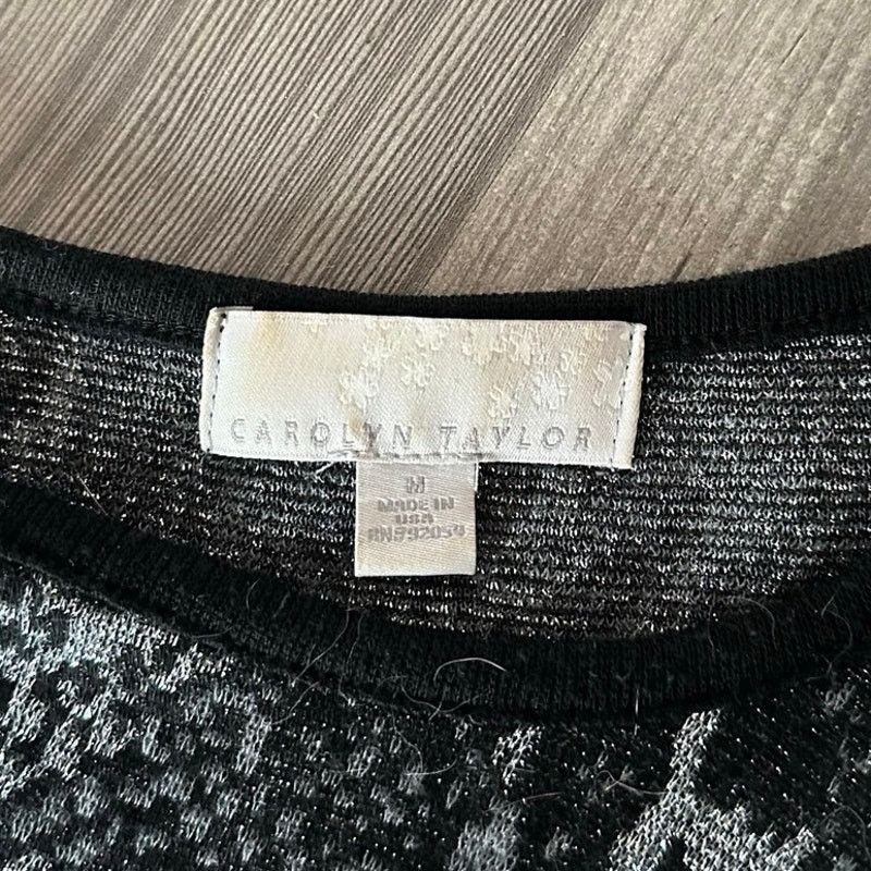 Other carolyn taylor black and grey snakeskin print sweater top Size M / US 6-8 / IT 42-44 - 3 Thumbnail