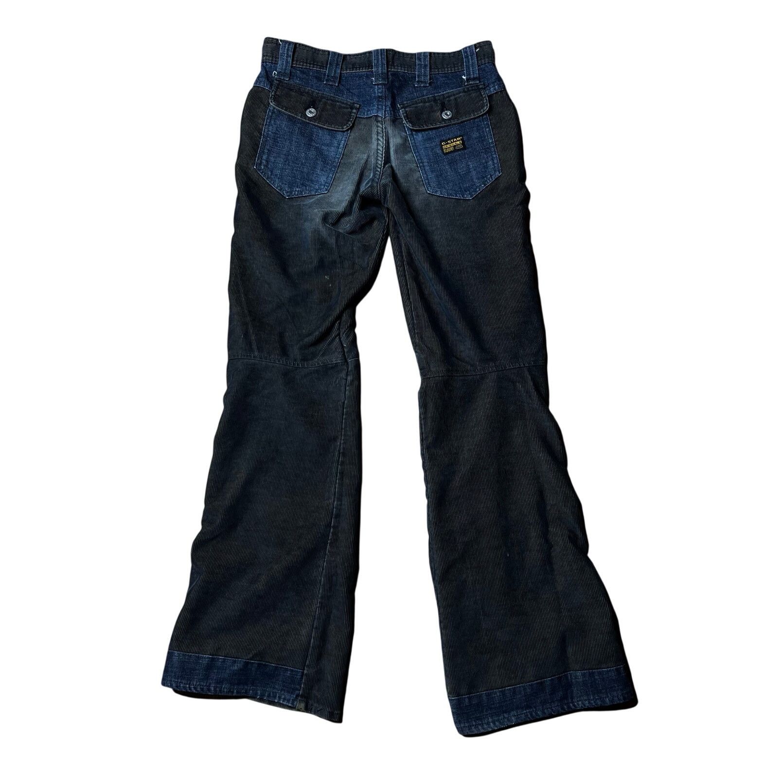 G-Star Rare Y2K G Star Raw Flared Women’s Corduroy Denim Pants 28 Size 28" / US 6 / IT 42 - 4 Thumbnail