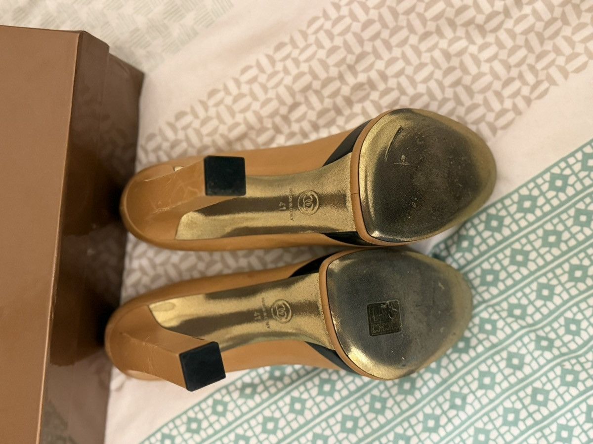 Chanel Channel heels in caramel color way Size US 11 / IT 41 - 2 Thumbnail
