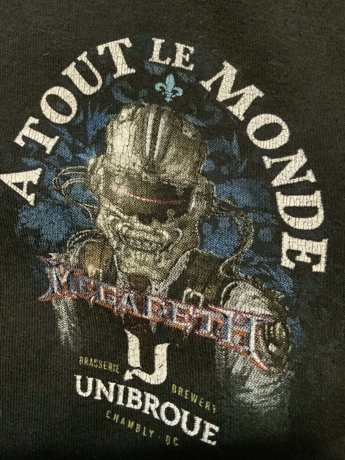 Megadeth Unibroue Brewery X Megadeth A Tout Le Monde Rock Band TShirt Size US L / EU 52-54 / 3 - 10 Thumbnail