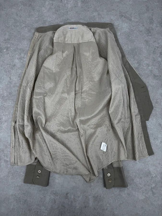 Kenzo 1990s Kenzo Beige & Light Green Patchwork Vest Shirt Size US S / EU 44-46 / 1 - 6 Thumbnail